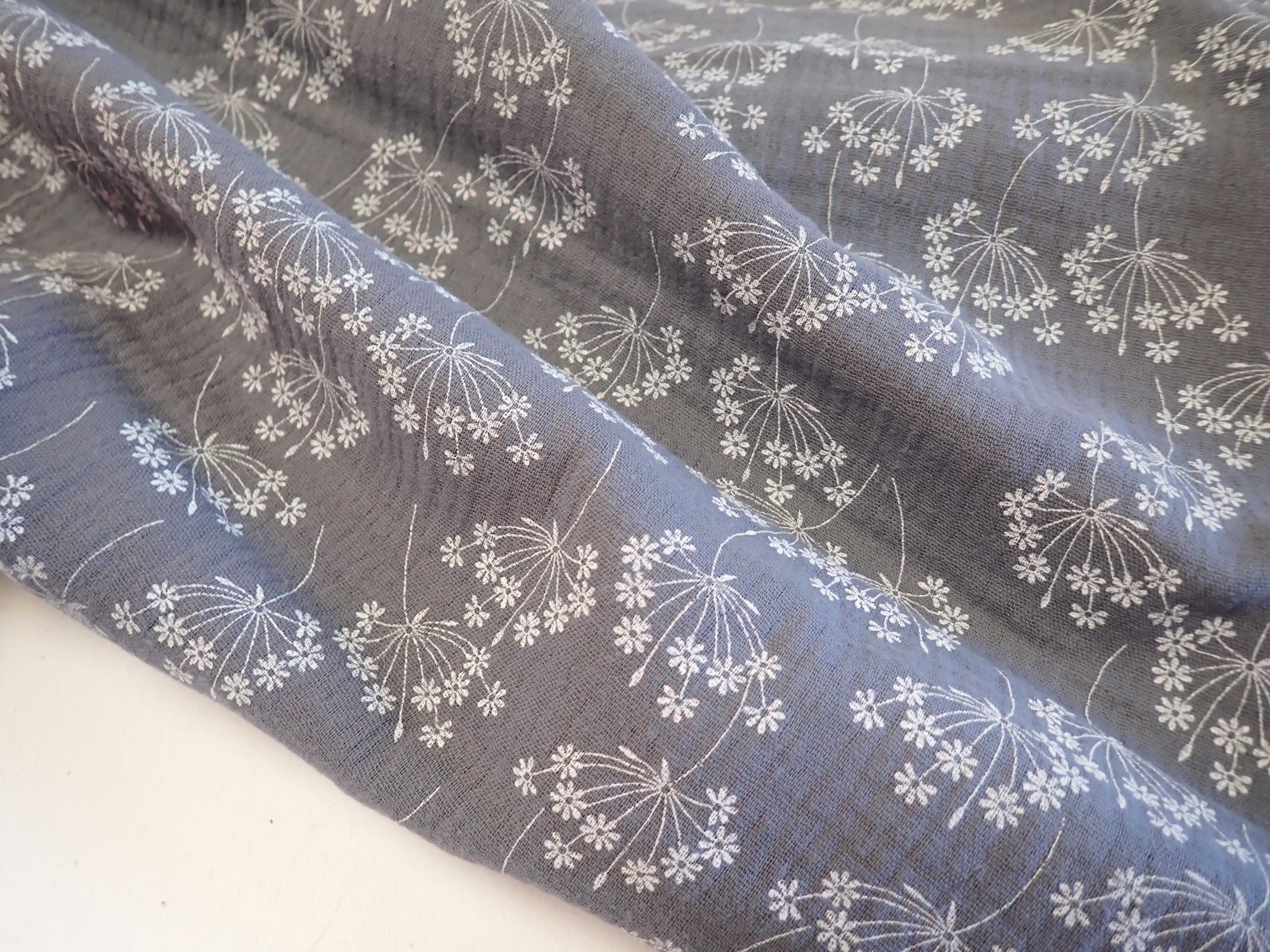 DVOJITÁ GÁZOVINA - MUŠELÍN - ŠEDÁ + CHMÝŘÍ