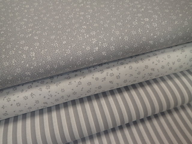 LÁTKA - BÍLÁ + ŠEDÉ KYTIČKY