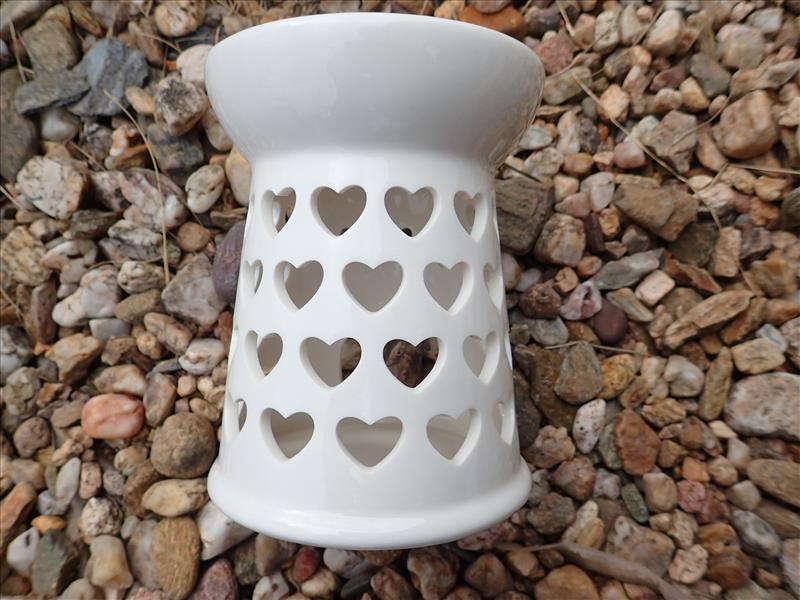 AROMALAMPA - BÍLÁ - SRDÍČKA