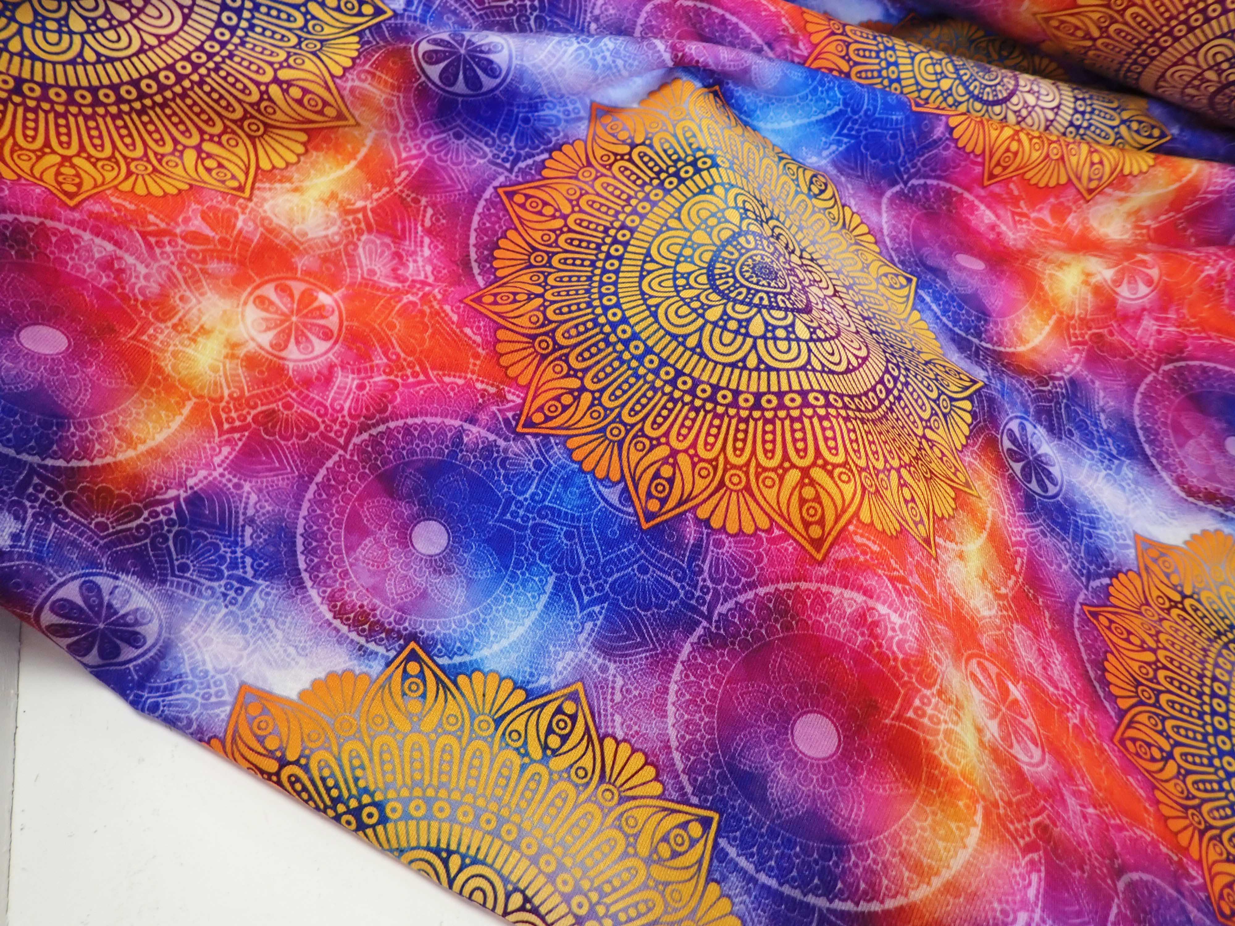 VISKÓZOVÝ ÚPLET - MANDALY - FOTOTISK