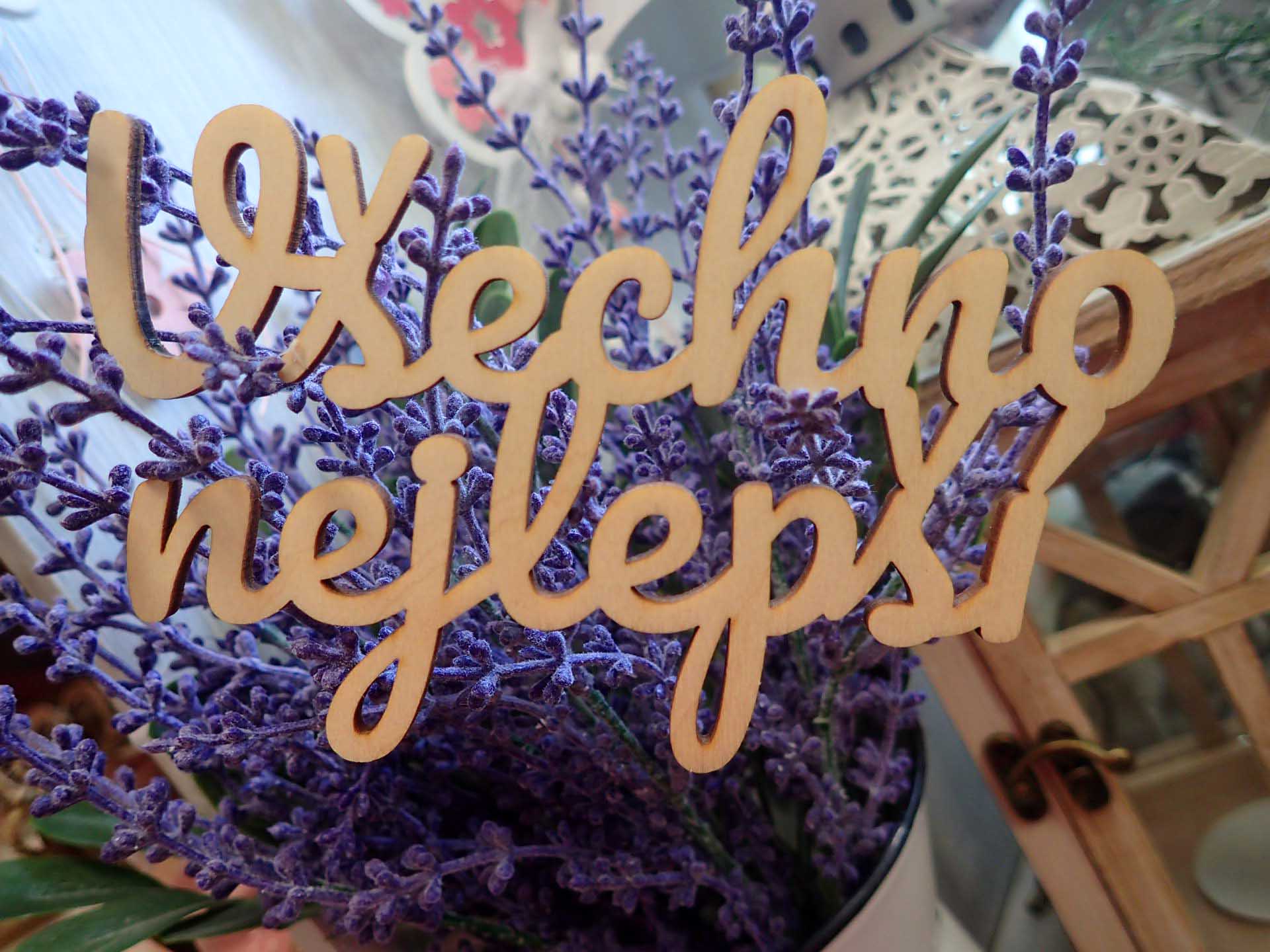 Nápis - VŠECHNO NEJLEPŠÍ