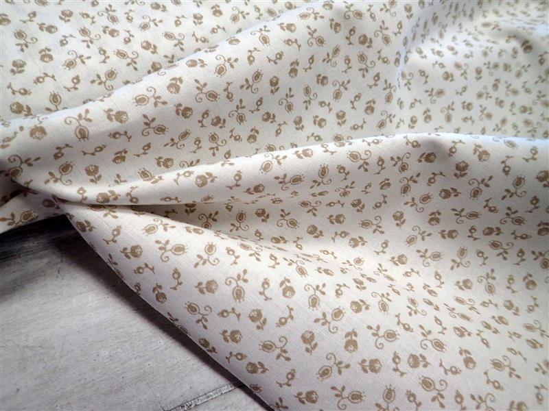 LÁTKA - BÍLÁ + BÉŽOVÉ KYTIČKY