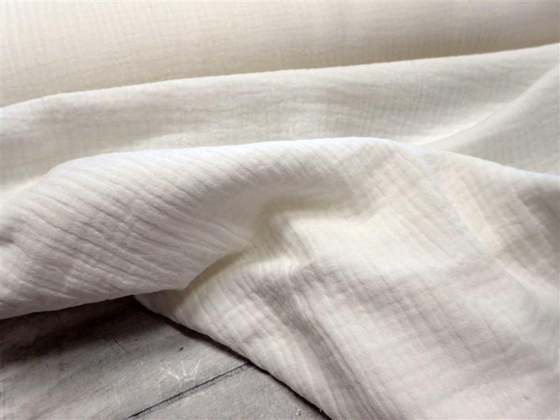 LÁTKA - DVOJITÁ GÁZOVINA - FÁČOVINA - SVĚTLE SMETANOVÁ