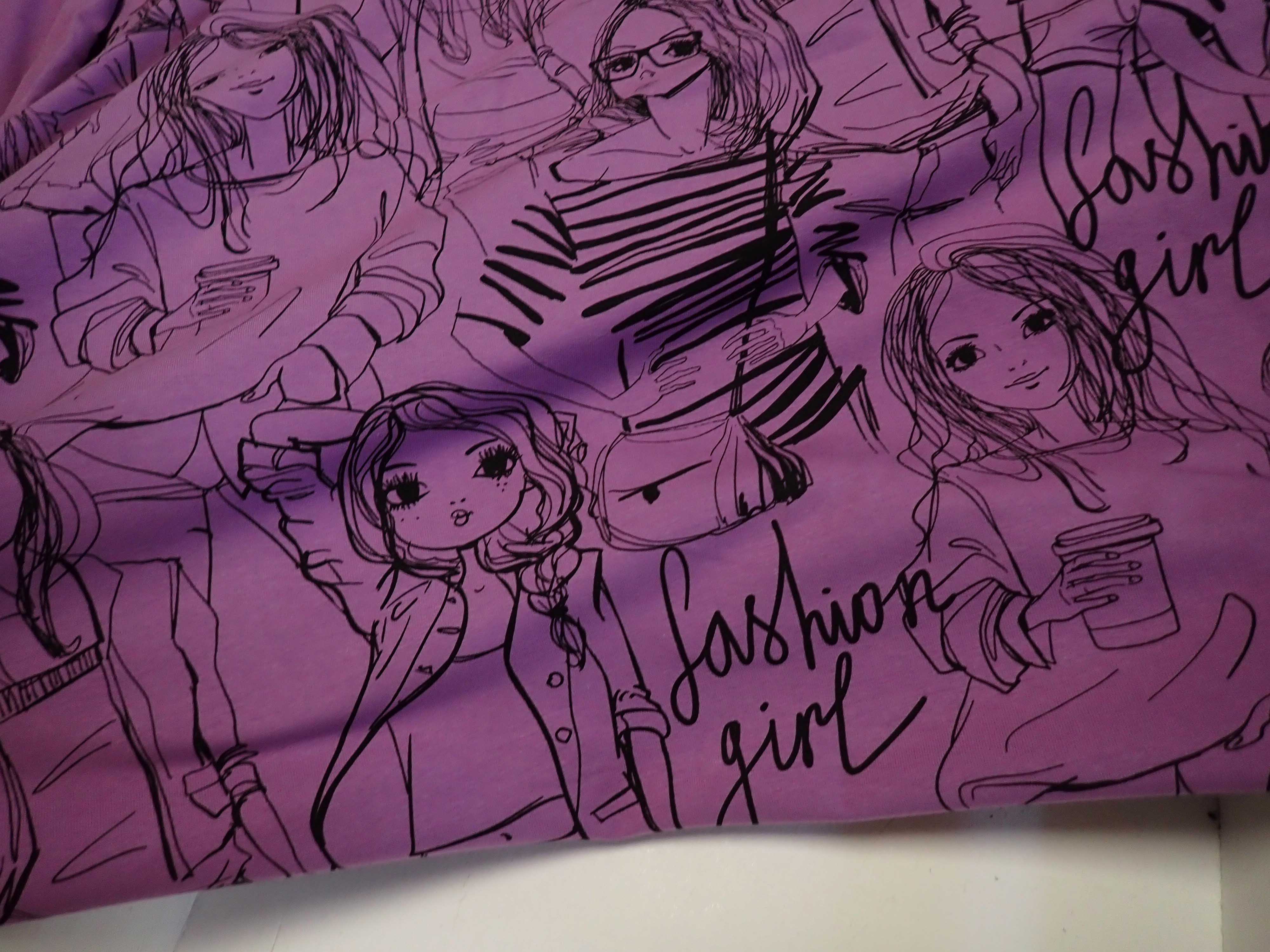 PLETENINA - JERSEY - DÁMY - FIALOVÁ