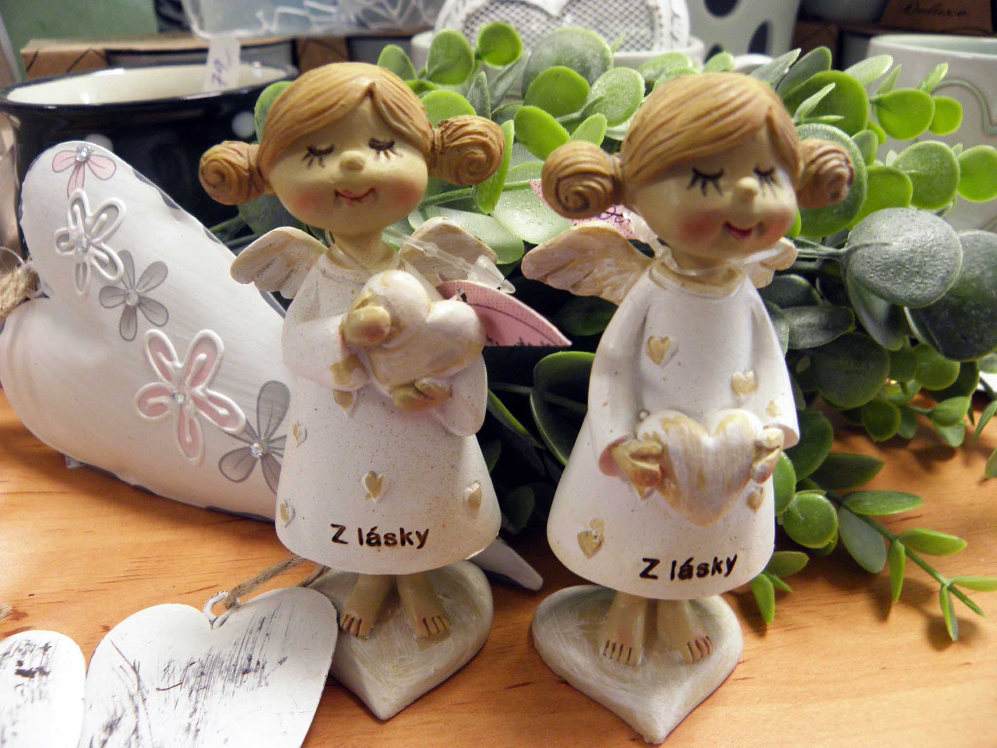 DEKORACE - ANDÍLEK - BÍLÝ