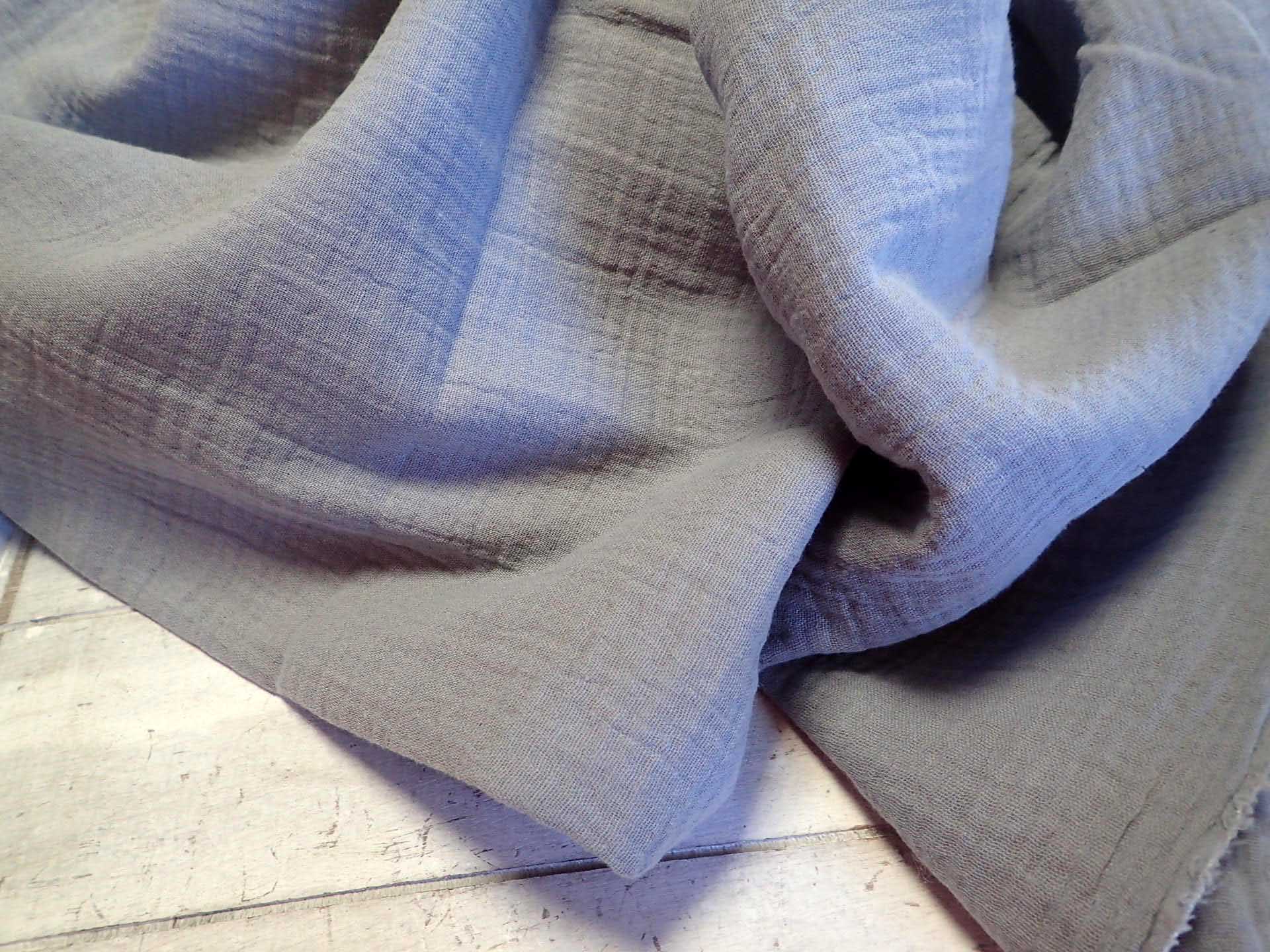 LÁTKA - DVOJITÁ GÁZOVINA - MUŠELÍN - ŠEDÁ