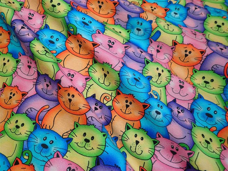 PLETENINA - JESREY - FOTOTISK - BAREVNÉ KOČKY