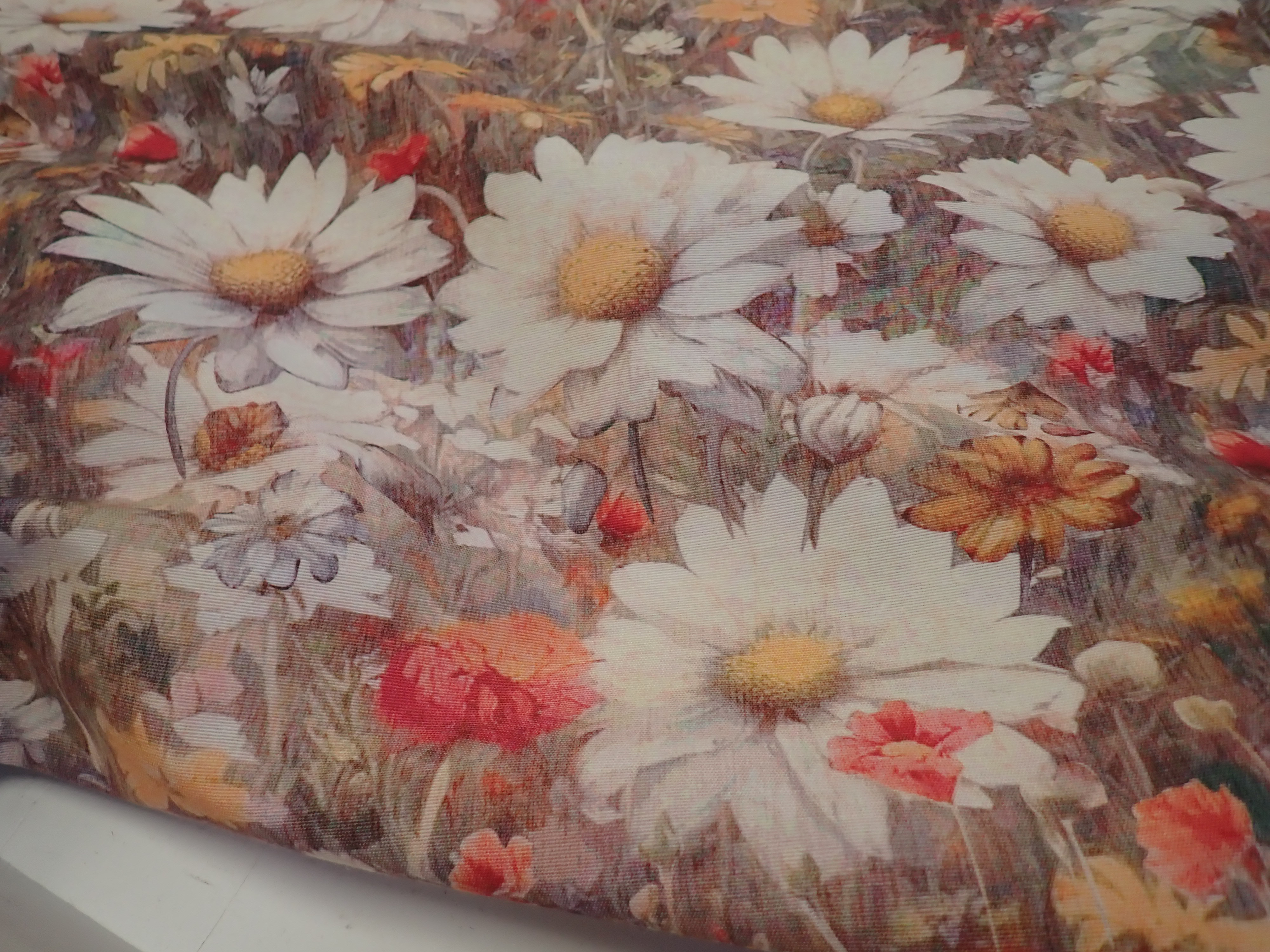 LÁTKA - POTAHOVKA - FOTOTISK - KVĚTY - KOPRETINY