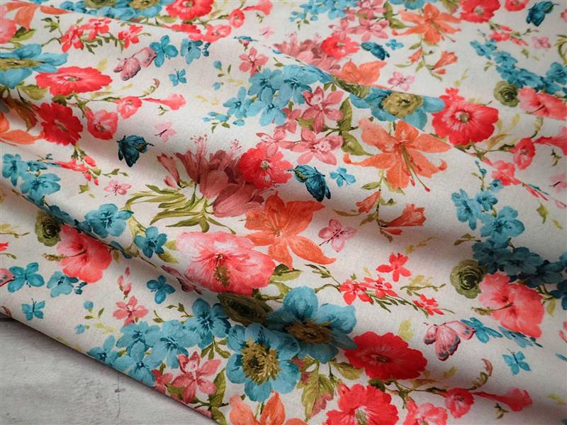 LÁTKA - FOTOTISK - KVĚTY