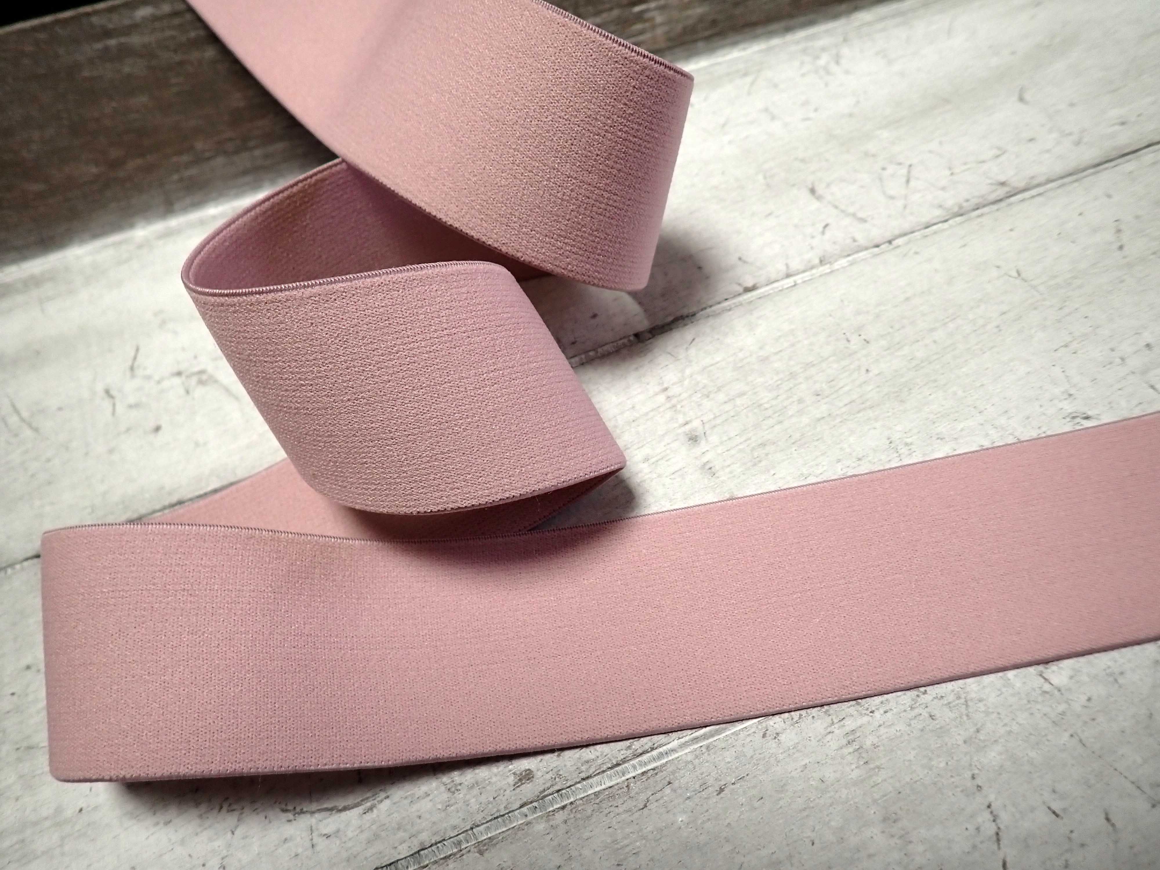 GUMA - PRUŽENKA - STARORŮŽOVÁ HLADKÁ - ŠÍŘE 40 MM