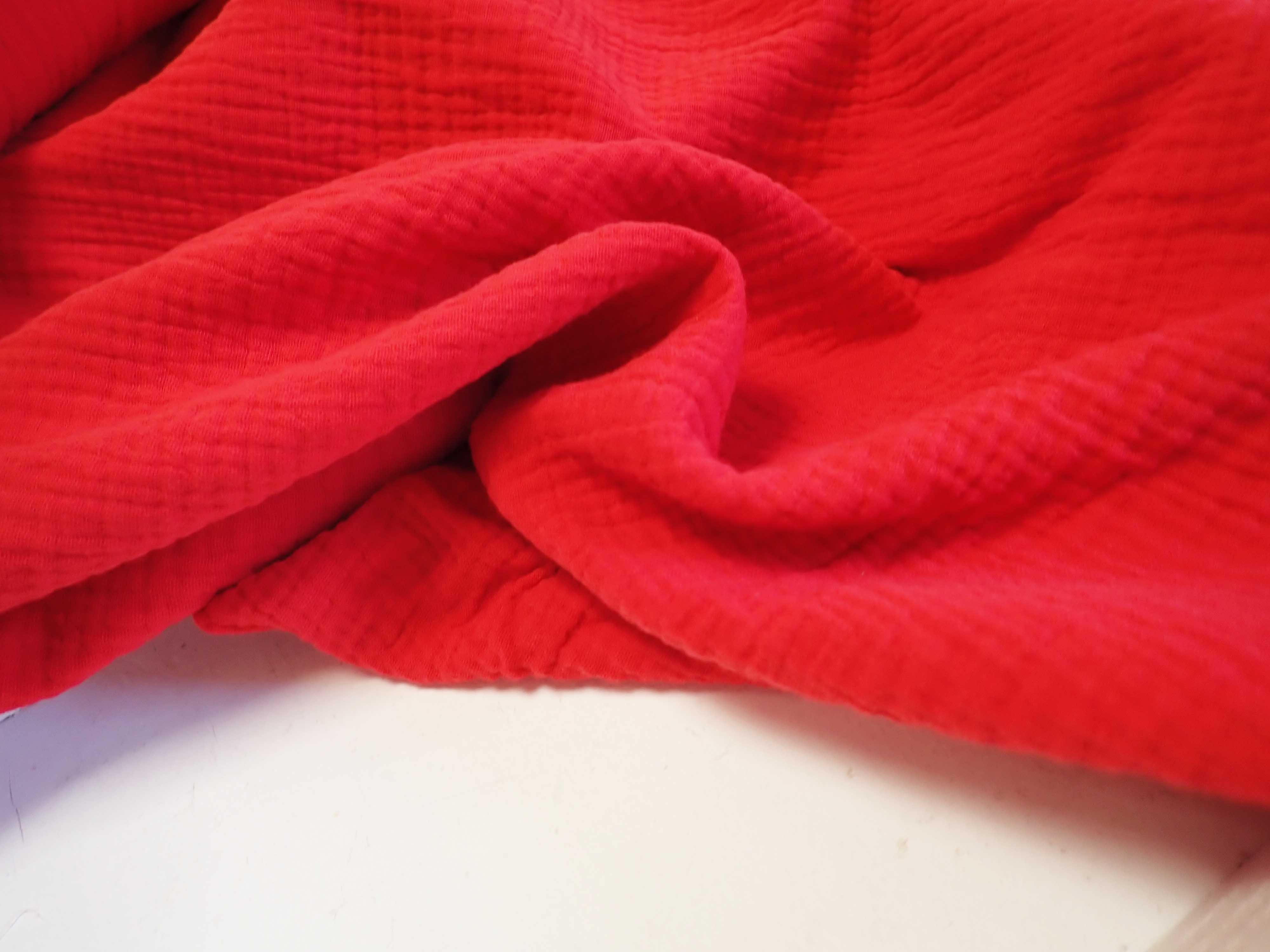 DVOJITÁ GÁZOVINA - MUŠELÍN - ČERVENÁ