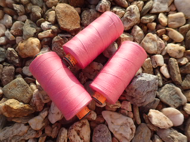 nit - STARORŮŽOVÁ - AMANN - BELFIL S - 100% polyesterová - VYSOCEPEVNOSTNÍ - 1000 m