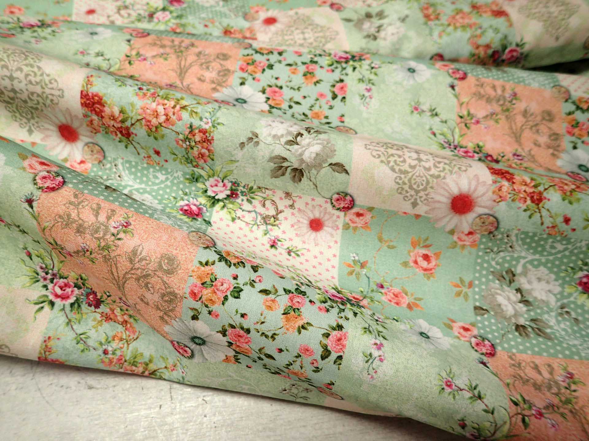 LÁTKA - POPELÍN - PATCHWORK