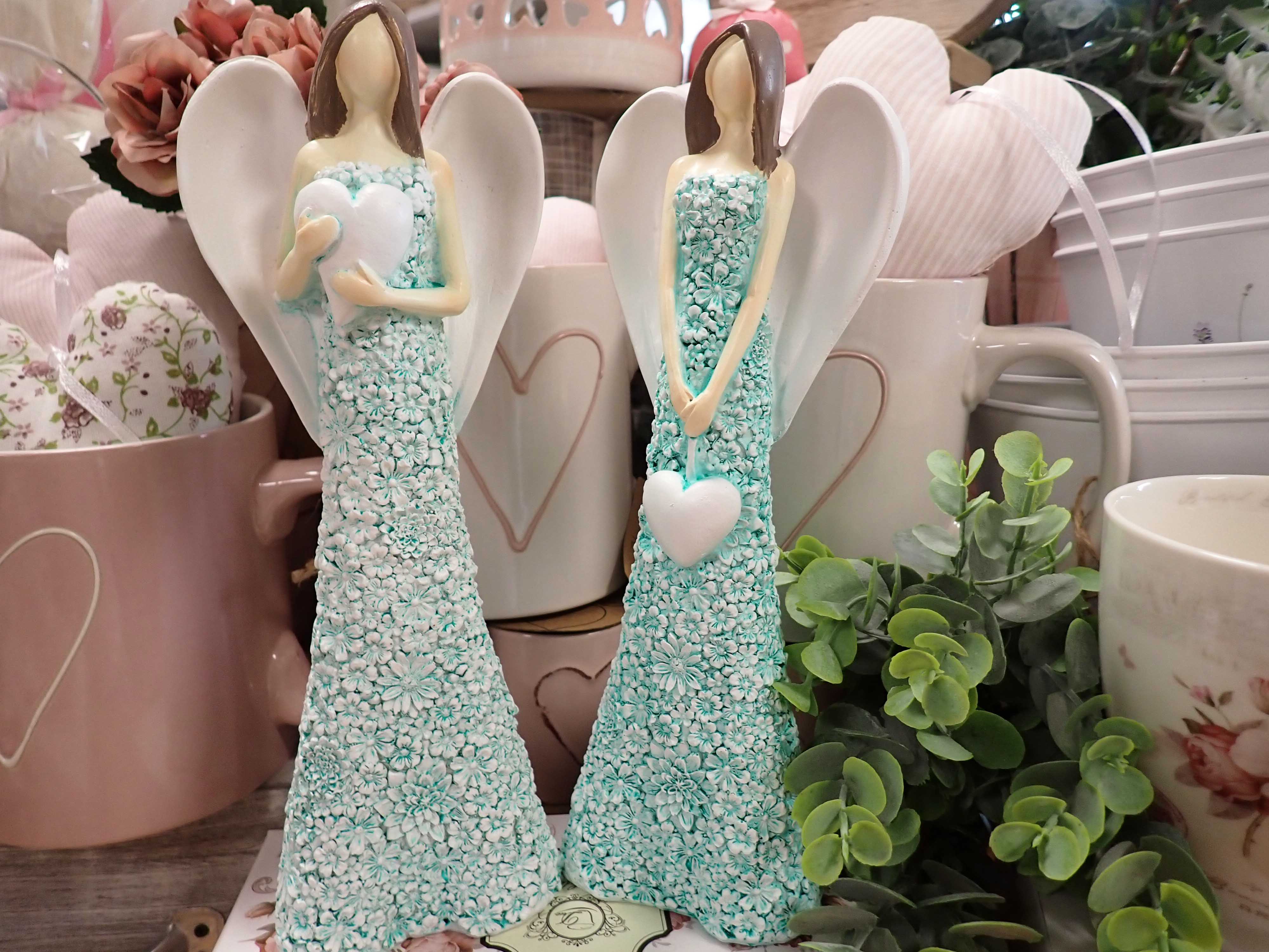 ANDÍLEK - VÍLA - MENTOLOVÉ KYTIČKY NA ŠATECH