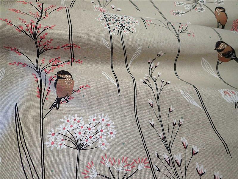 LÁTKA - POTAHOVKA - PTÁČCI + KVĚTY