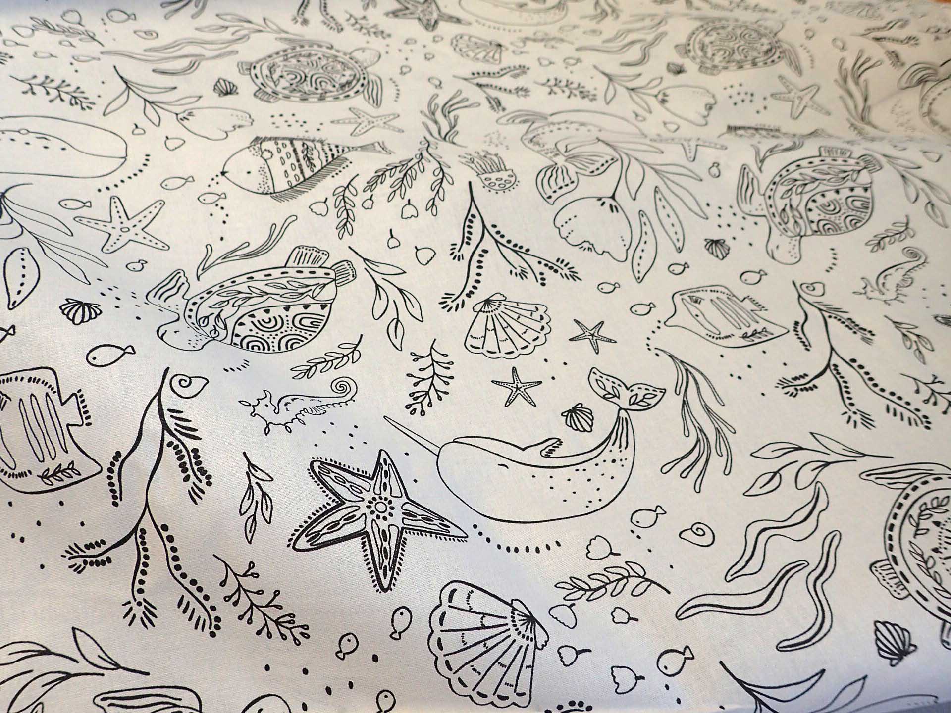 LÁTKA - OMALOVÁNY - MOŘSKÝ SVĚT