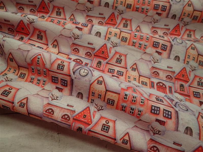 LÁTKA - POTAHOVKA - DOMEČKY - ZIMNÍ - VÁNOČNÍ