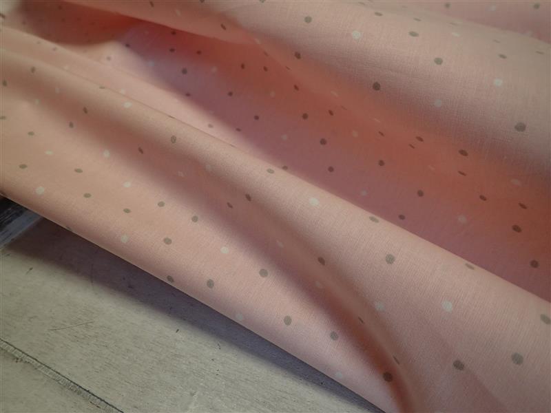 LÁTKA - SVĚTLE RŮŽOVÁ + PUNTÍKY