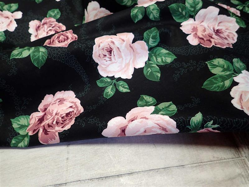 LÁTKA - ČERNÁ + RŮŽE