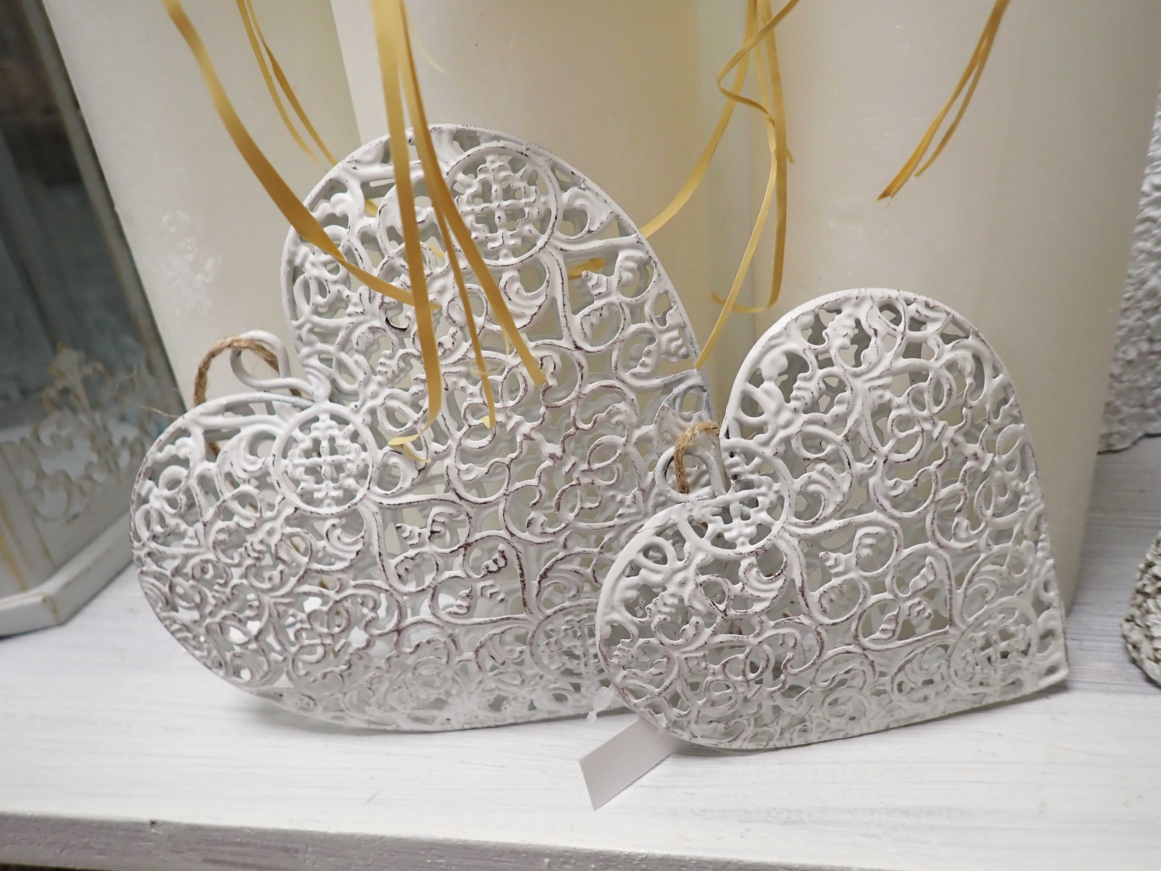 DEKORACE - PLECHOVÉ SRDÍČKO - MENŠÍ