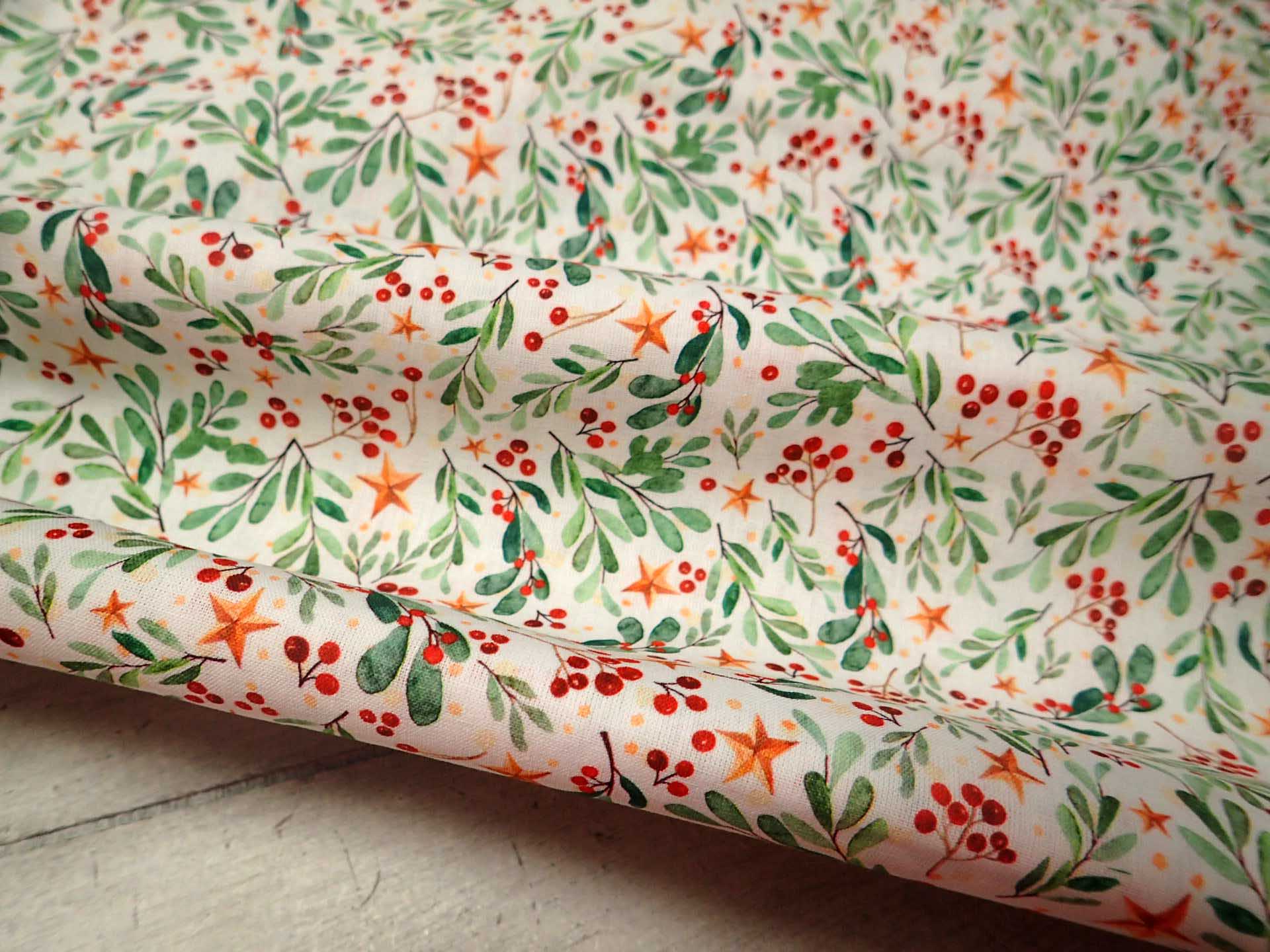 LÁTKA - VÁNOČNÍ - POPELÍN