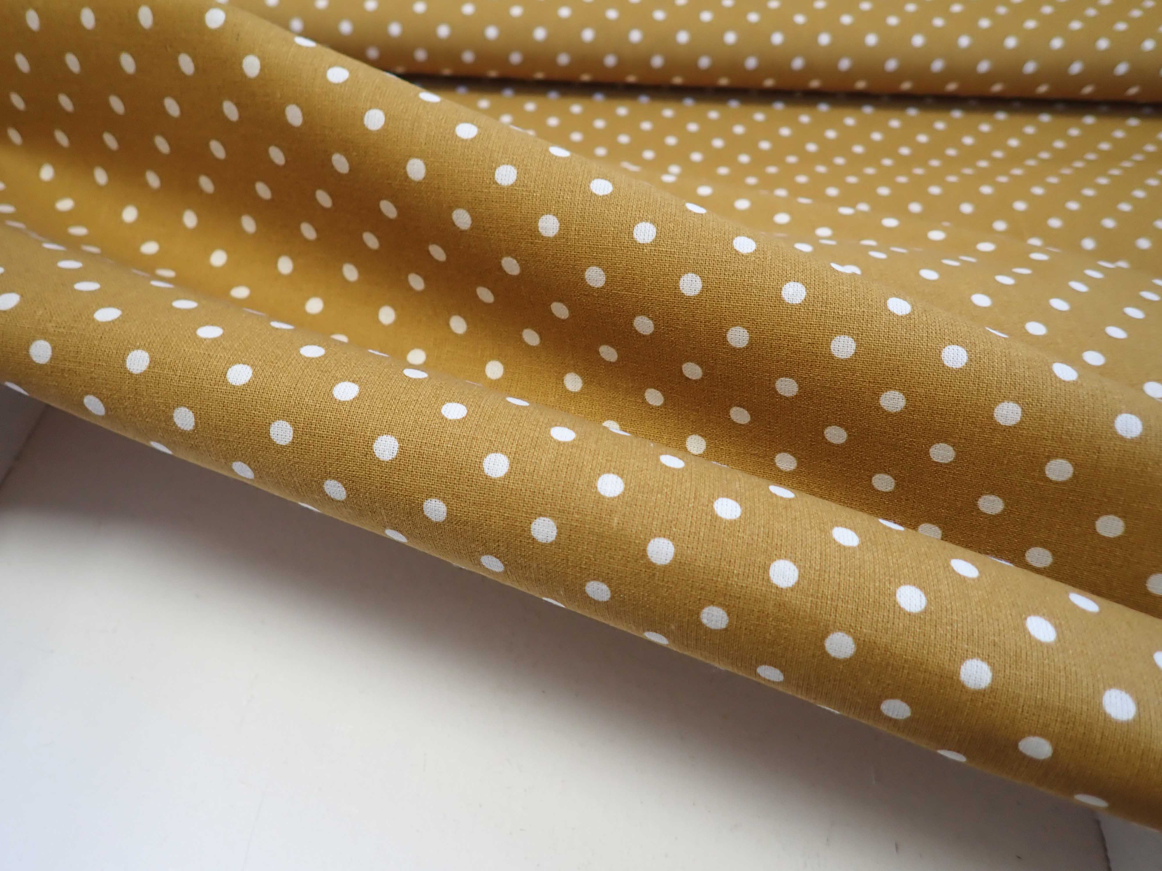 LÁTKA - HOŘČICOVÁ + BÍLÝ PUNTÍK