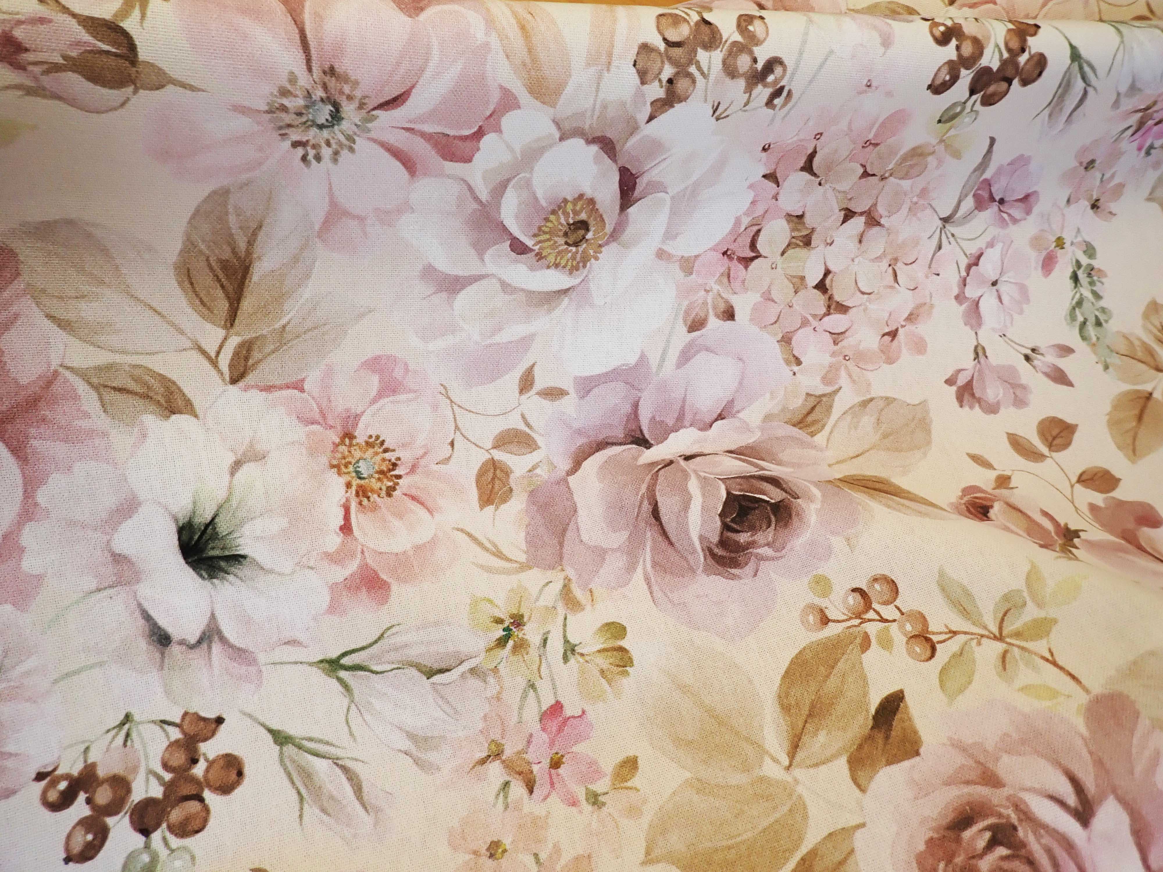 LÁTKA - POTAHOVKA - FOTOTISK - KVĚTY