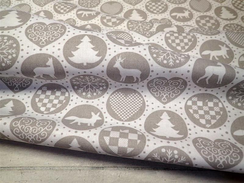 LÁTKA - VÁNOČNÍ - VLOČKY + STROMEČKY