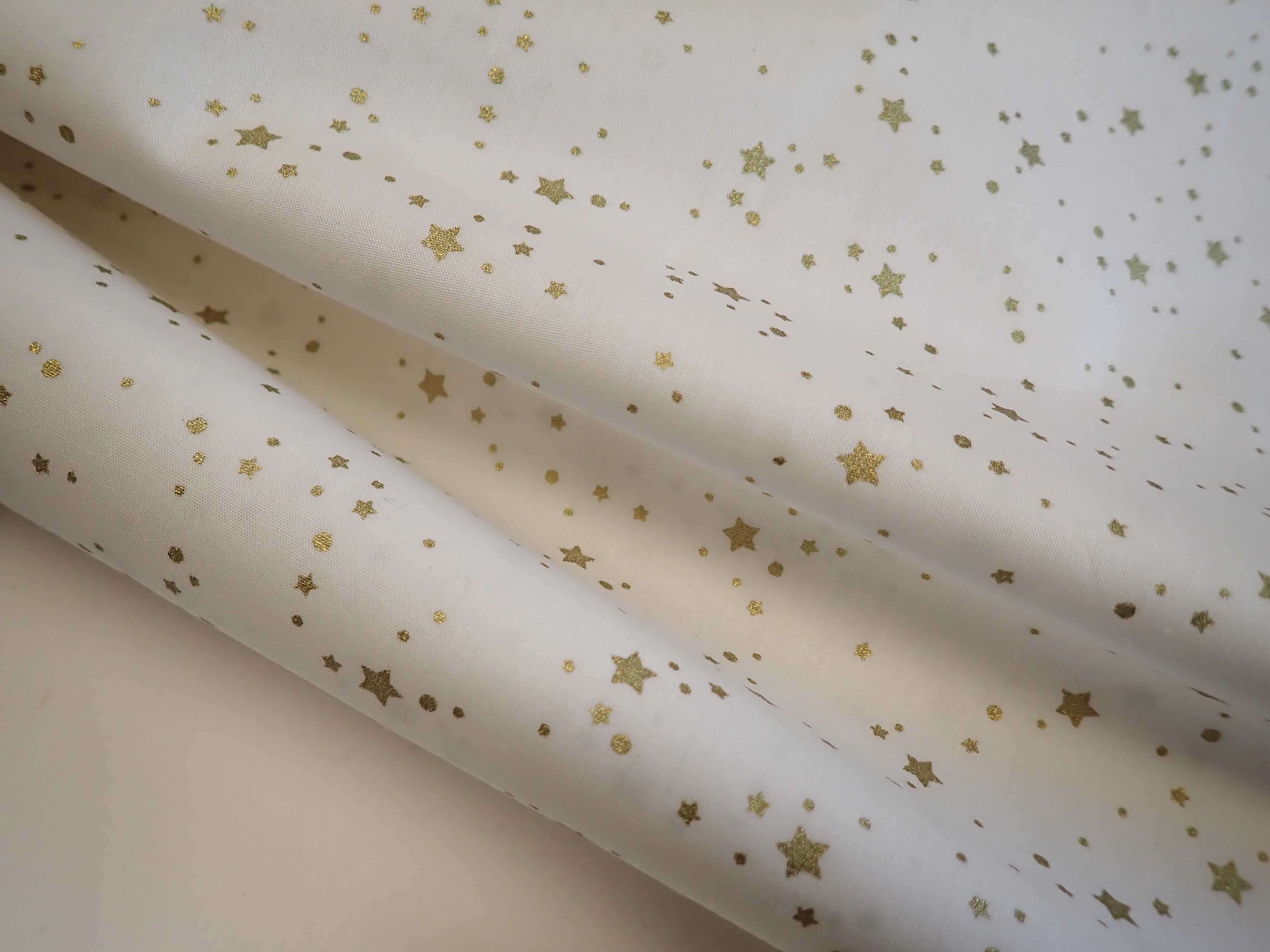 LÁTKA - VÁNOČNÍ - ZLATÉ HVĚZDIČKY