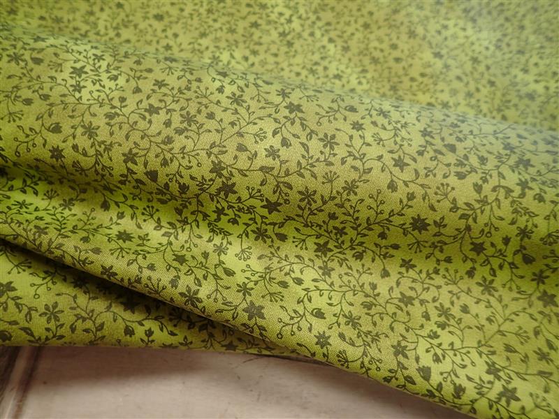 LÁTKA - OLIVOVĚ ZELENÁ + KVÍTKA - KYTIČKY