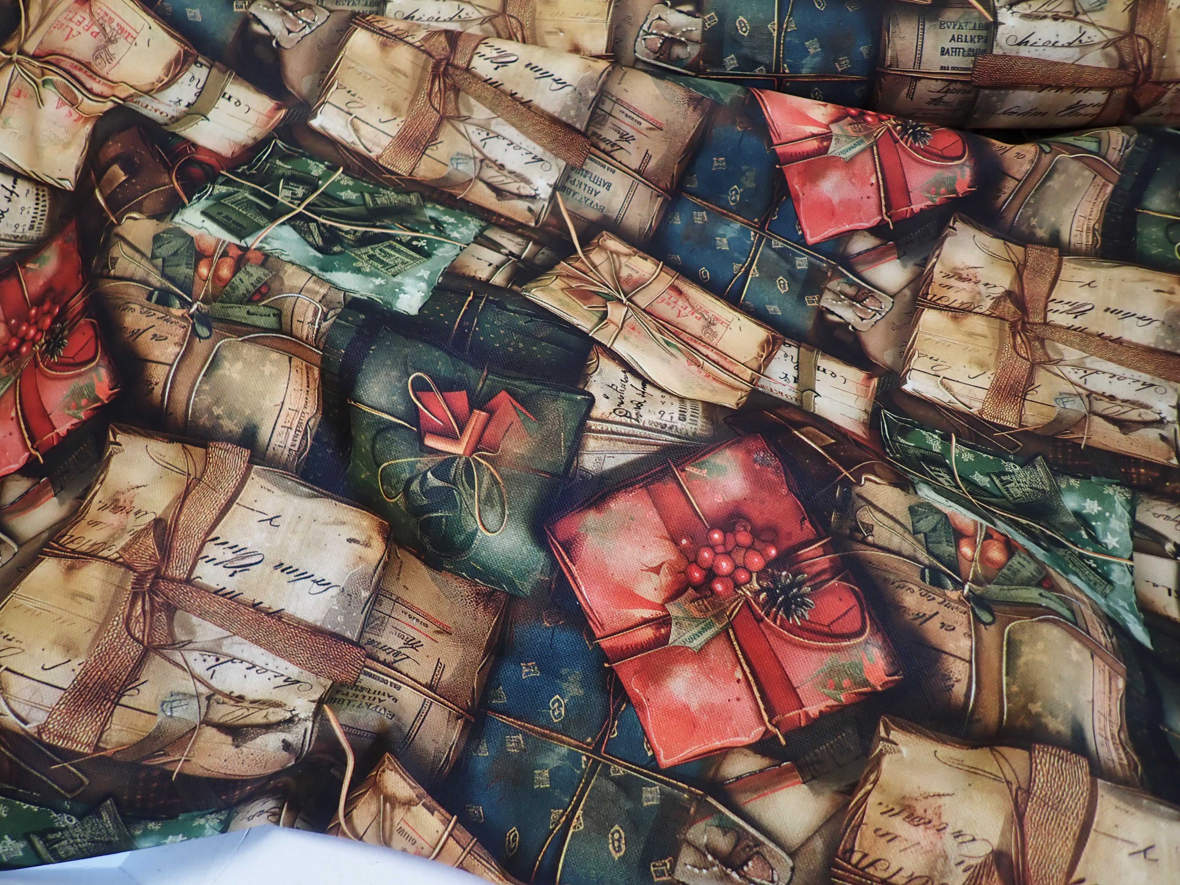 LÁTKA - VÁNOČNÍ - POTAHOVKA - FOTOTISK - DÁREČKY