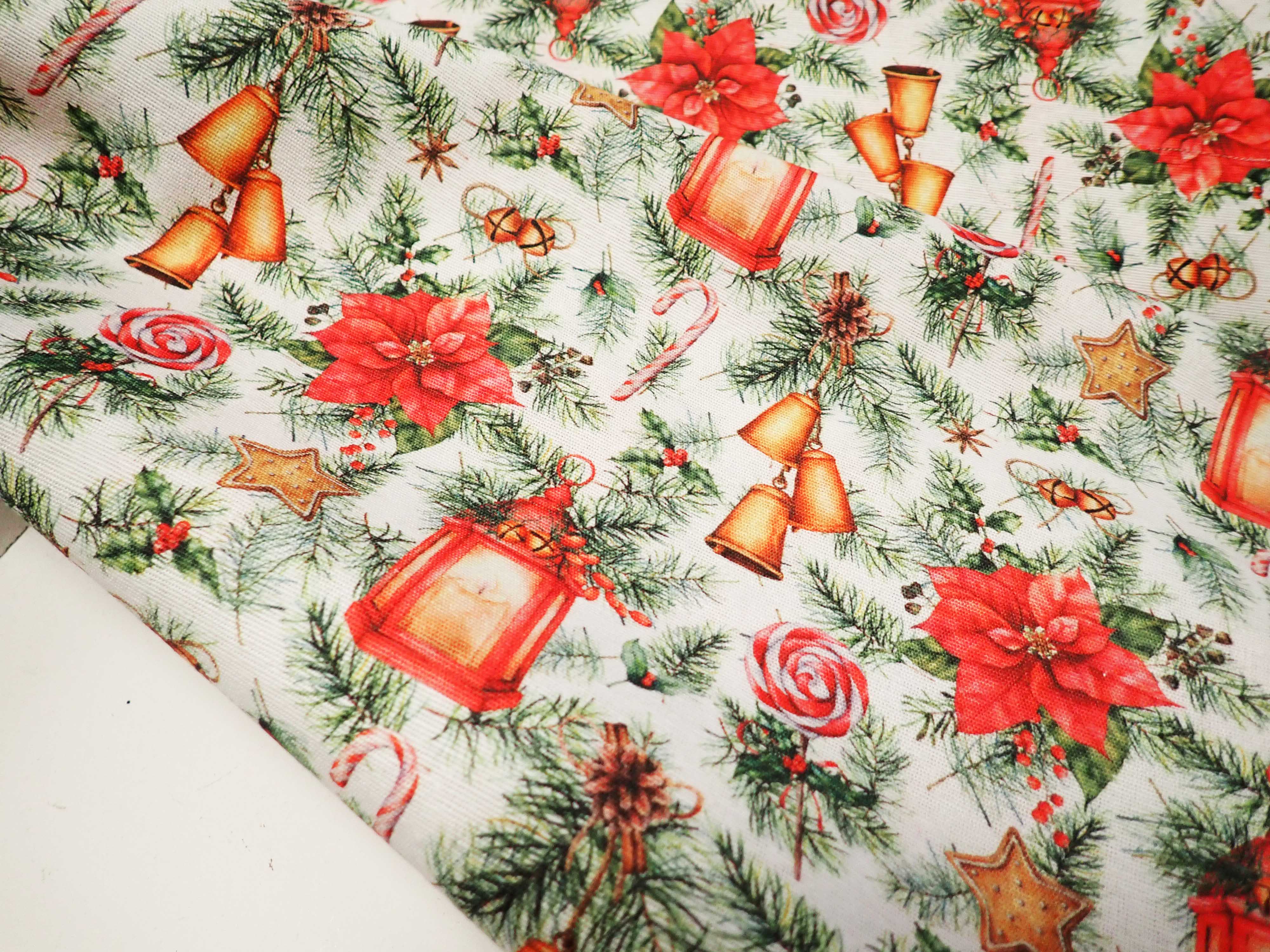 LÁTKA - VÁNOČNÍ - POTAHOVKA - VÁNOČNÍ HVĚZDA