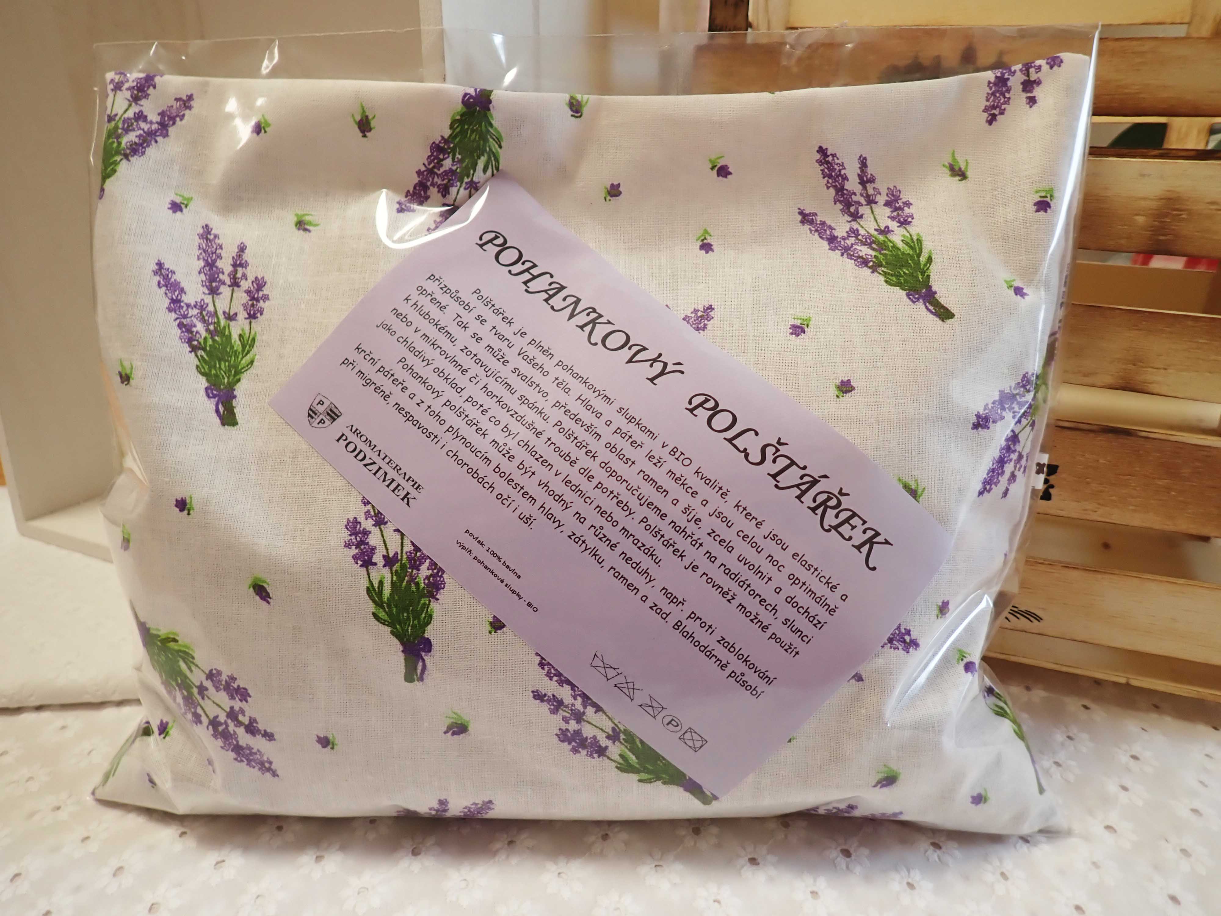 NAHŘÍVACÍ POHANKOVÝ POLŠTÁŘEK - STŘEDNÍ