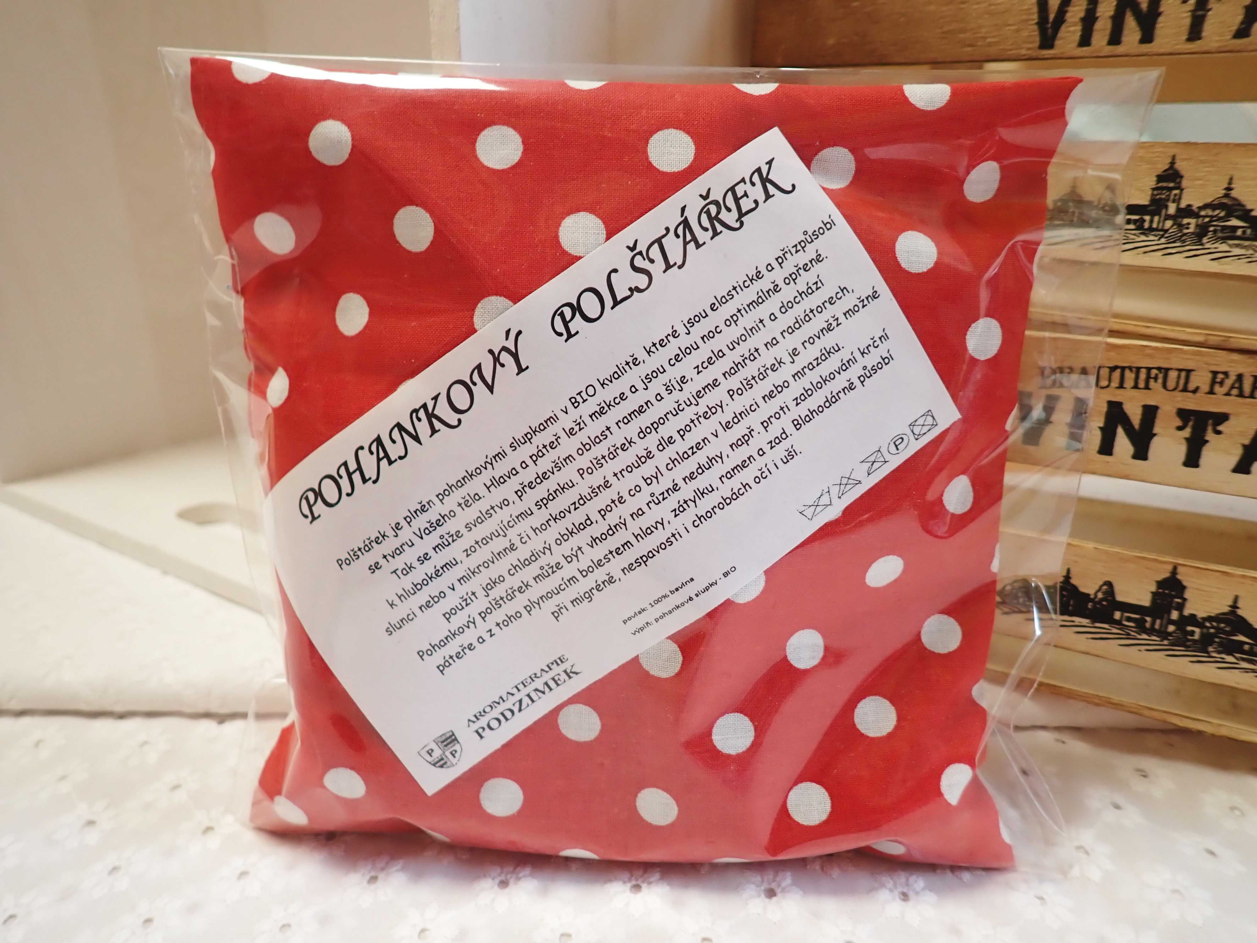 NAHŘÍVACÍ POHANKOVÝ POLŠTÁŘEK - MALÝ