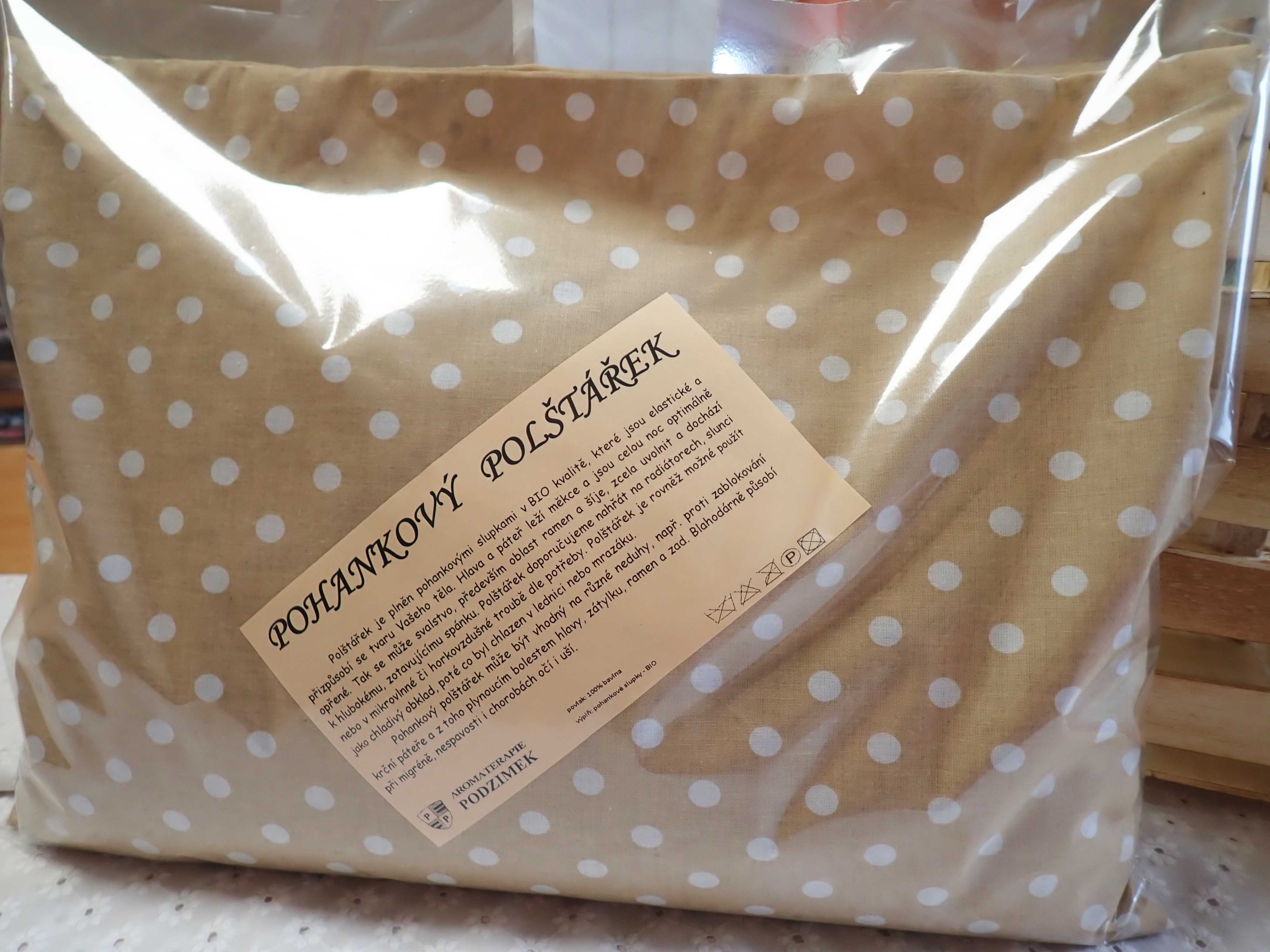 NAHŘÍVACÍ POHANKOVÝ POLŠTÁŘEK - VELKÝ