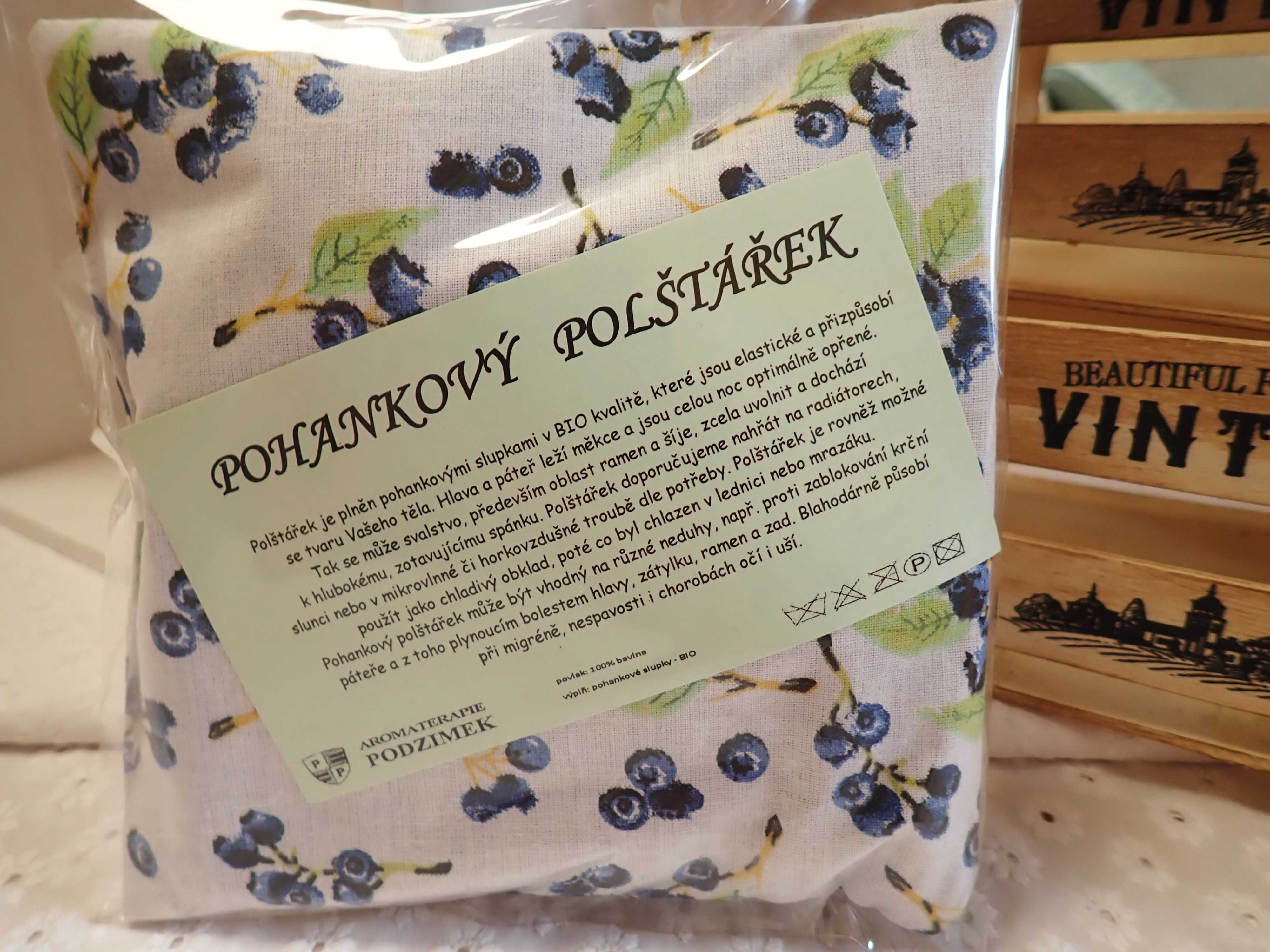 NAHŘÍVACÍ POHANKOVÝ POLŠTÁŘEK - MALÝ