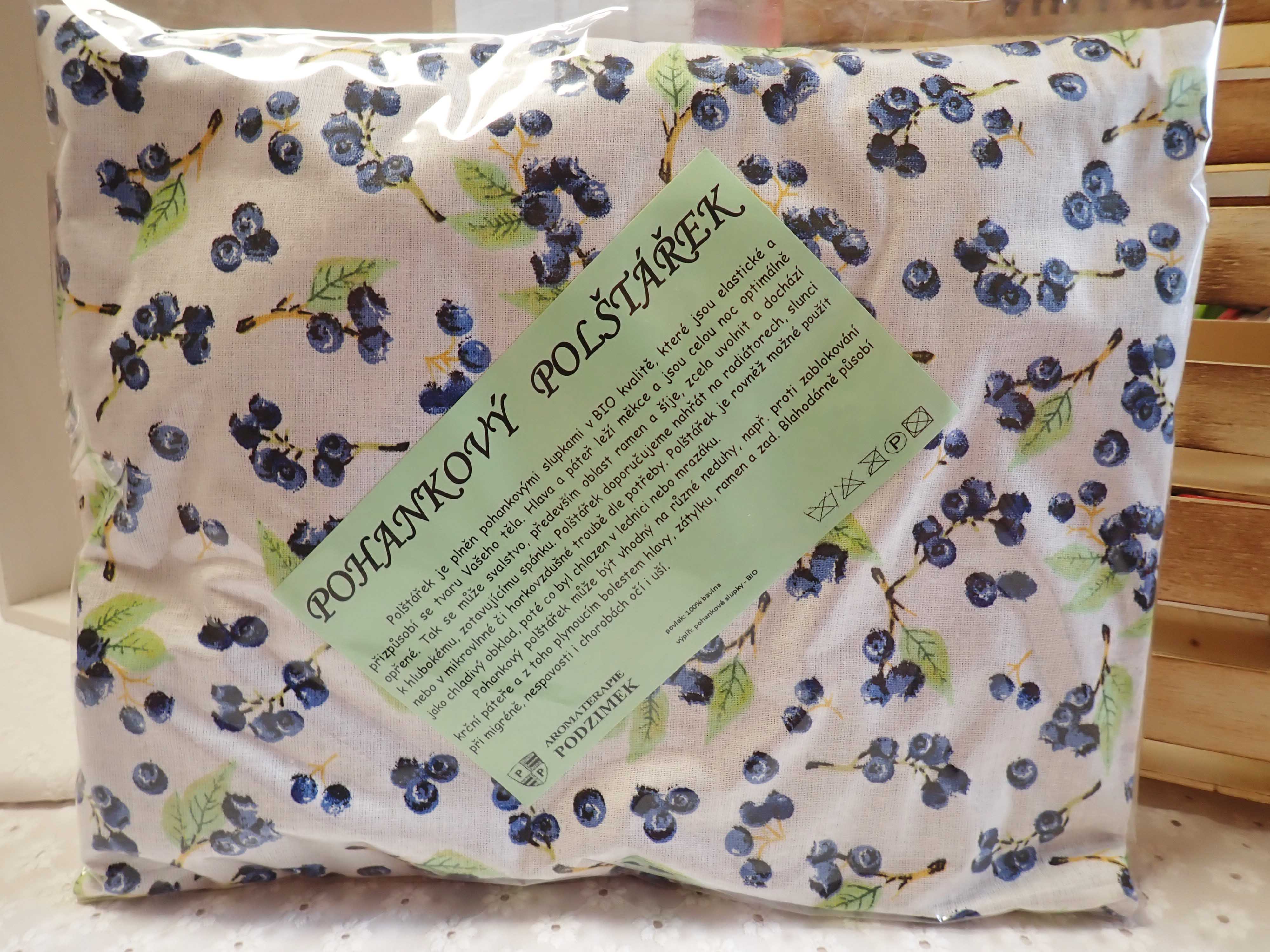 NAHŘÍVACÍ POHANKOVÝ POLŠTÁŘEK - STŘEDNÍ