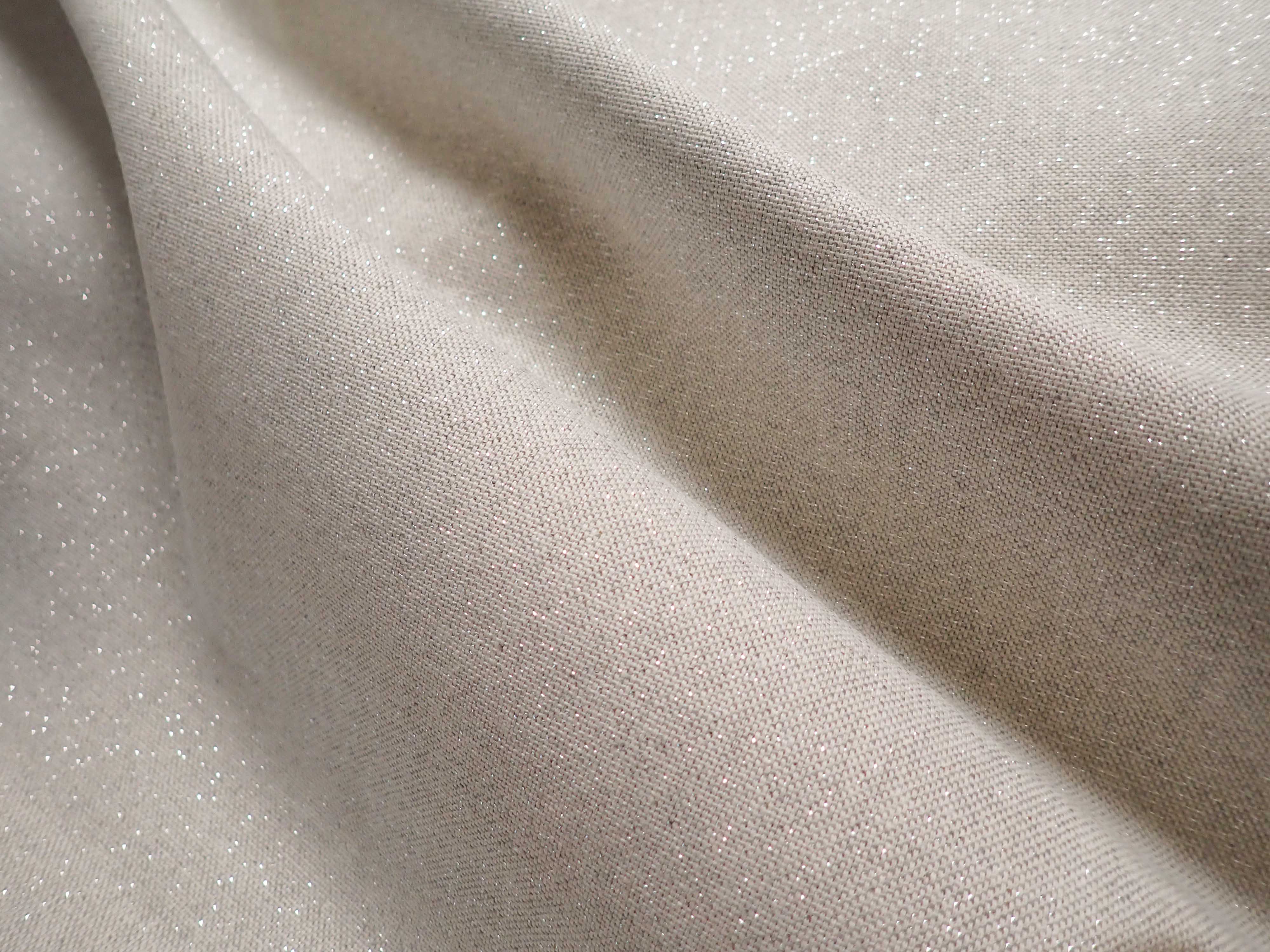 LÁTKA - REŽNÁ - VÁNOČNÍ - ŠEDÁ + STŘÍBRNÉ NITKY