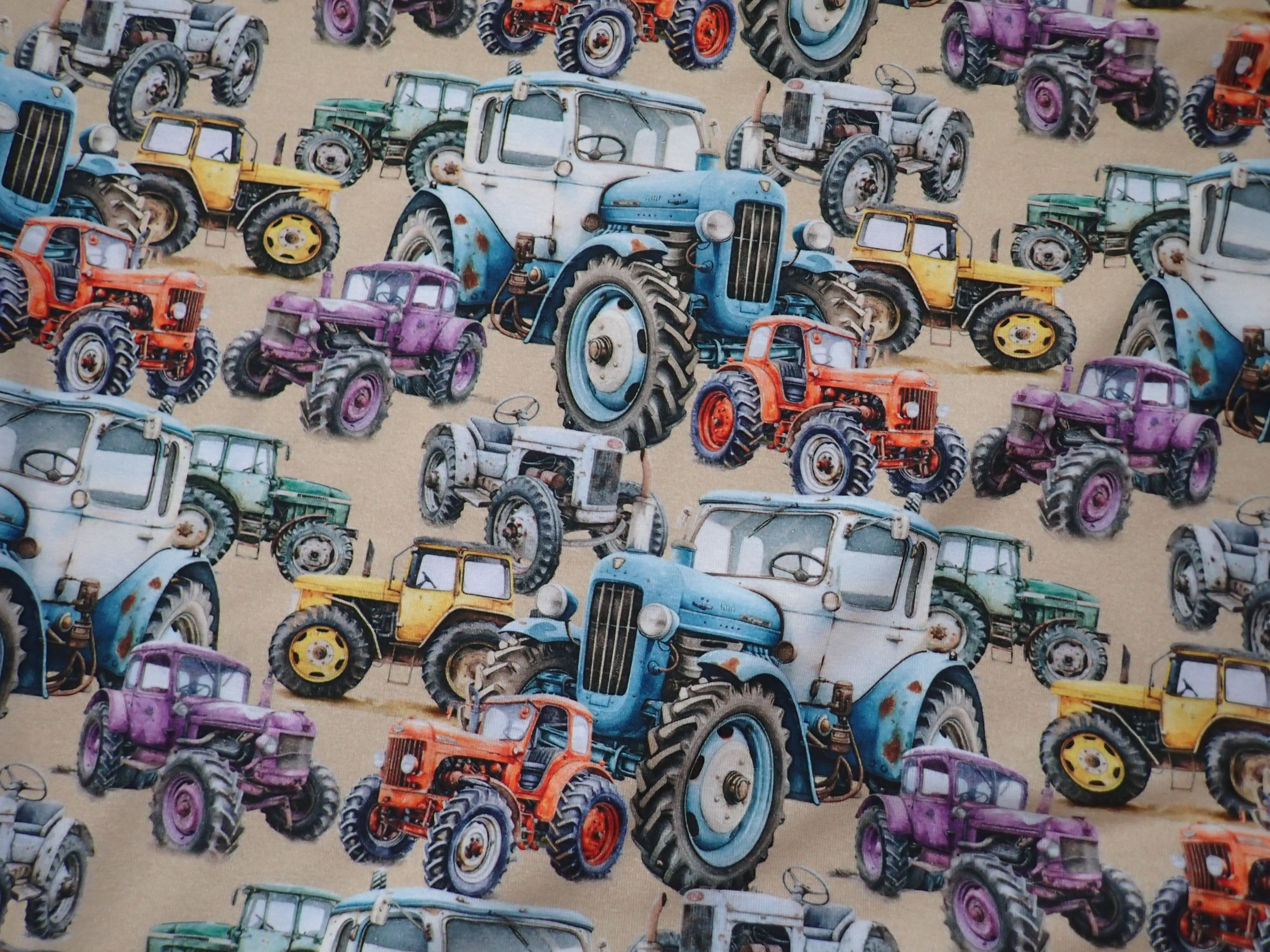 LÁTKA - TEPLÁKOVINA - FOTOTISK - TRAKTORY