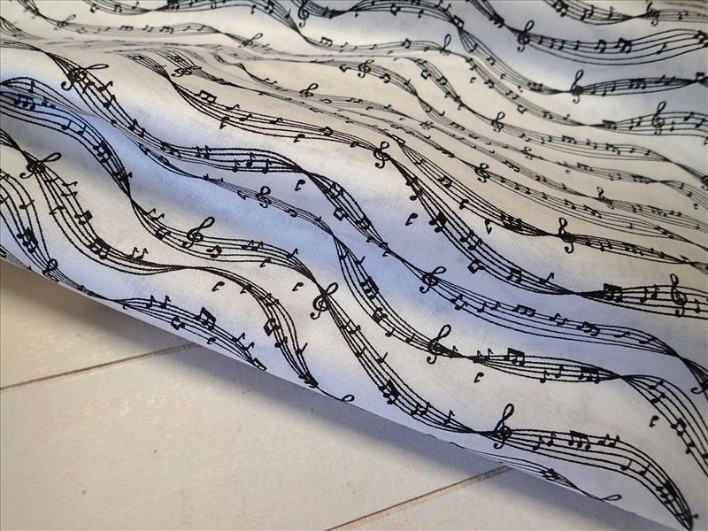 LÁTKA - BÍLÁ + ČERNÉ NOTY