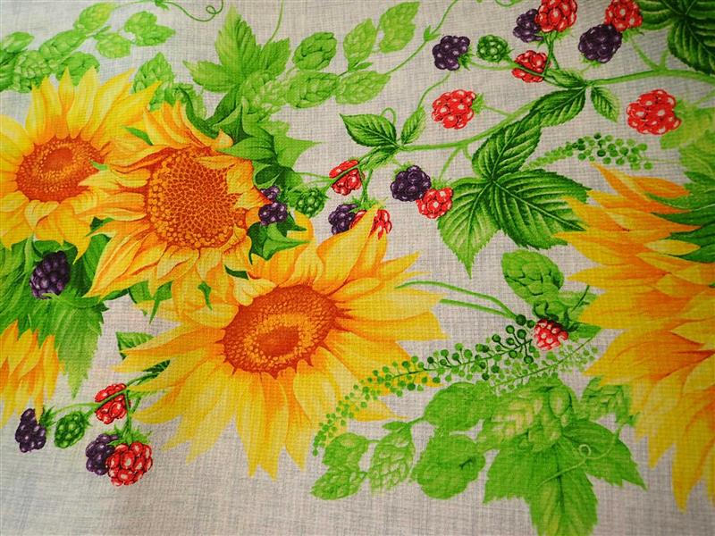 látka - WAFFLE - UTĚRKOVINA - SLUNEČNICE