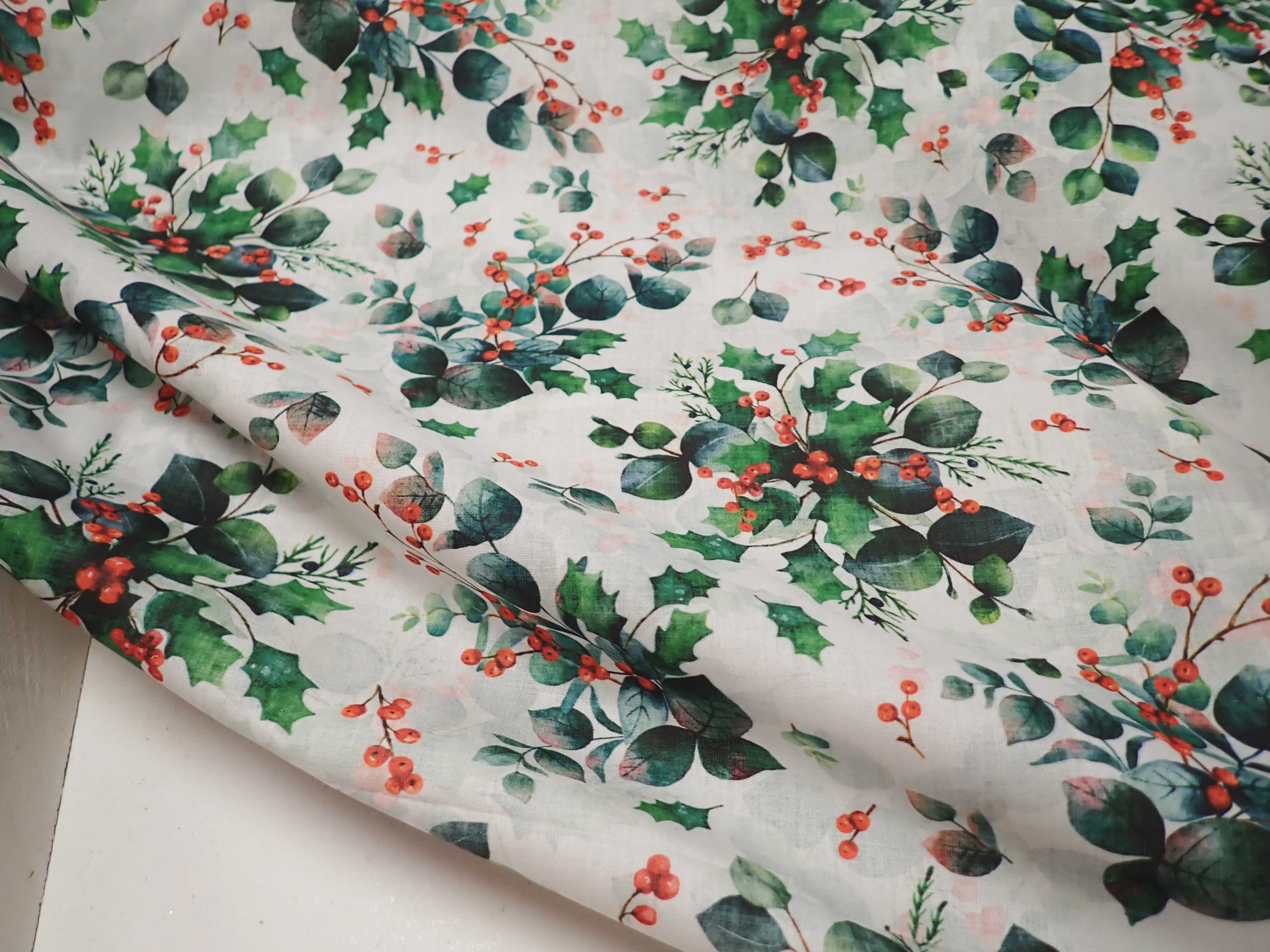 LÁTKA - VÁNOČNÍ FOTOTISK - CESMÍNA - PERKÁL