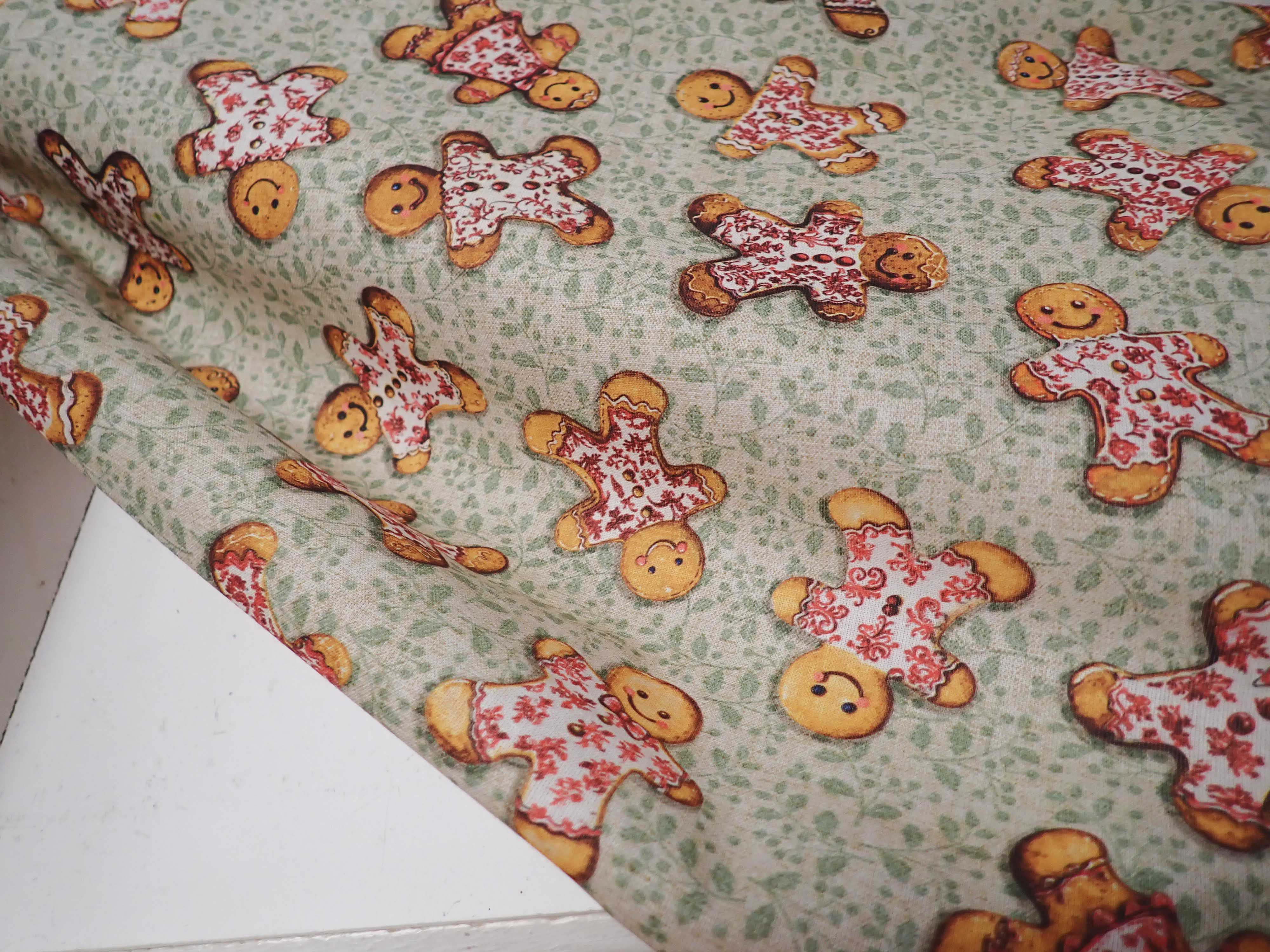 LÁTKA - VÁNOČNÍ FOTOTISK - PERKÁL - PERNÍČKY