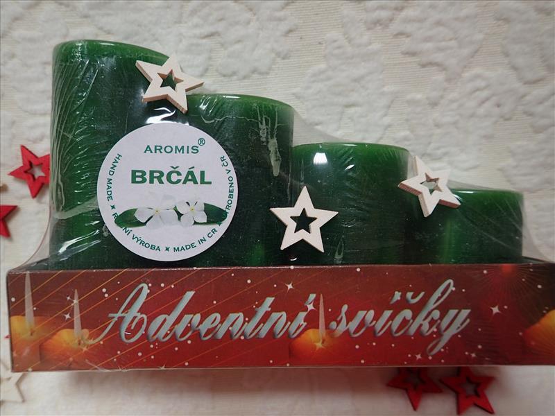 ADVENTNÍ SVÍČKY S VŮNÍ BRČÁLU