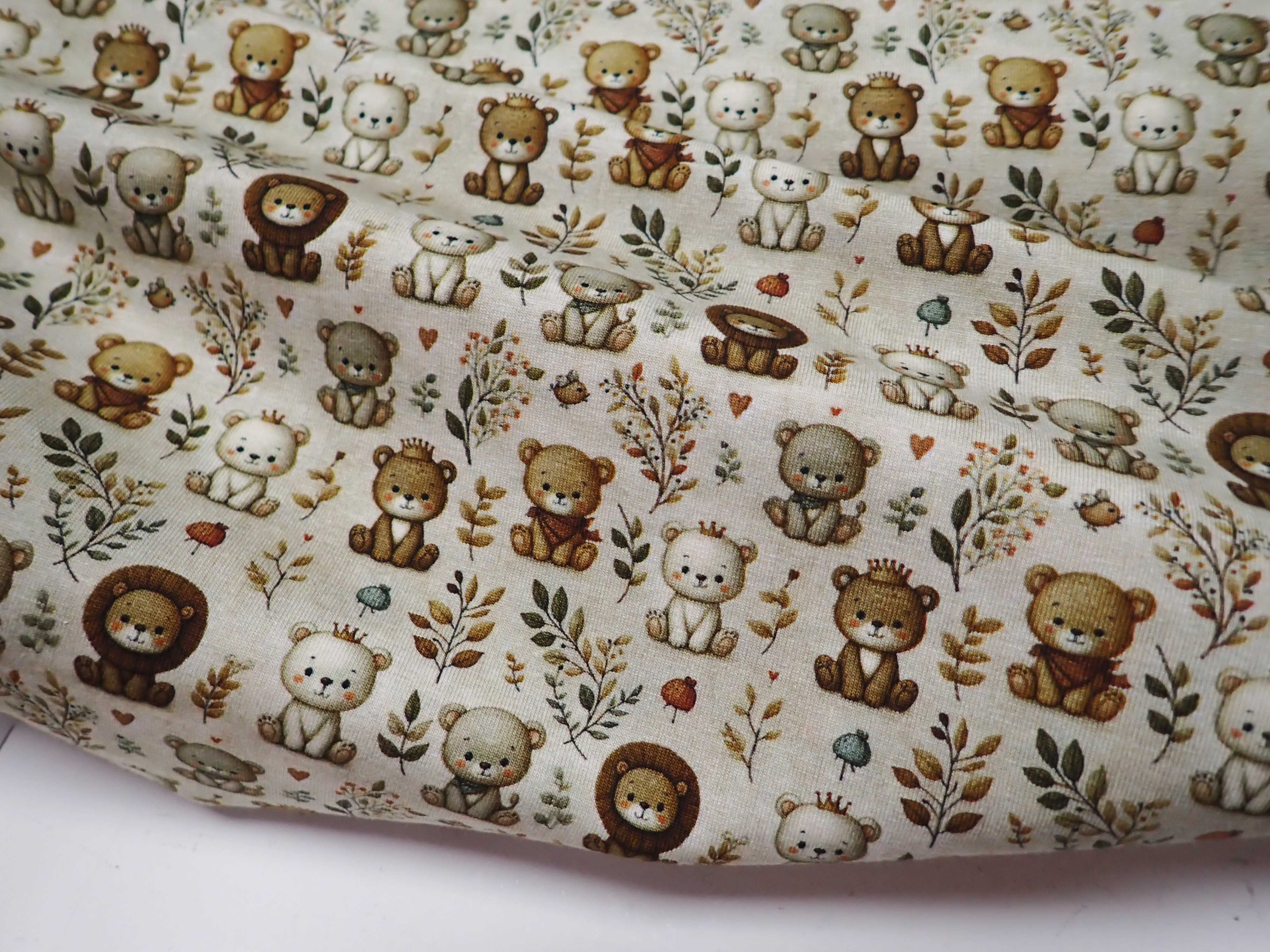 PLETENINA - JERSEY - FOTOTISK - ZVÍŘÁTKA