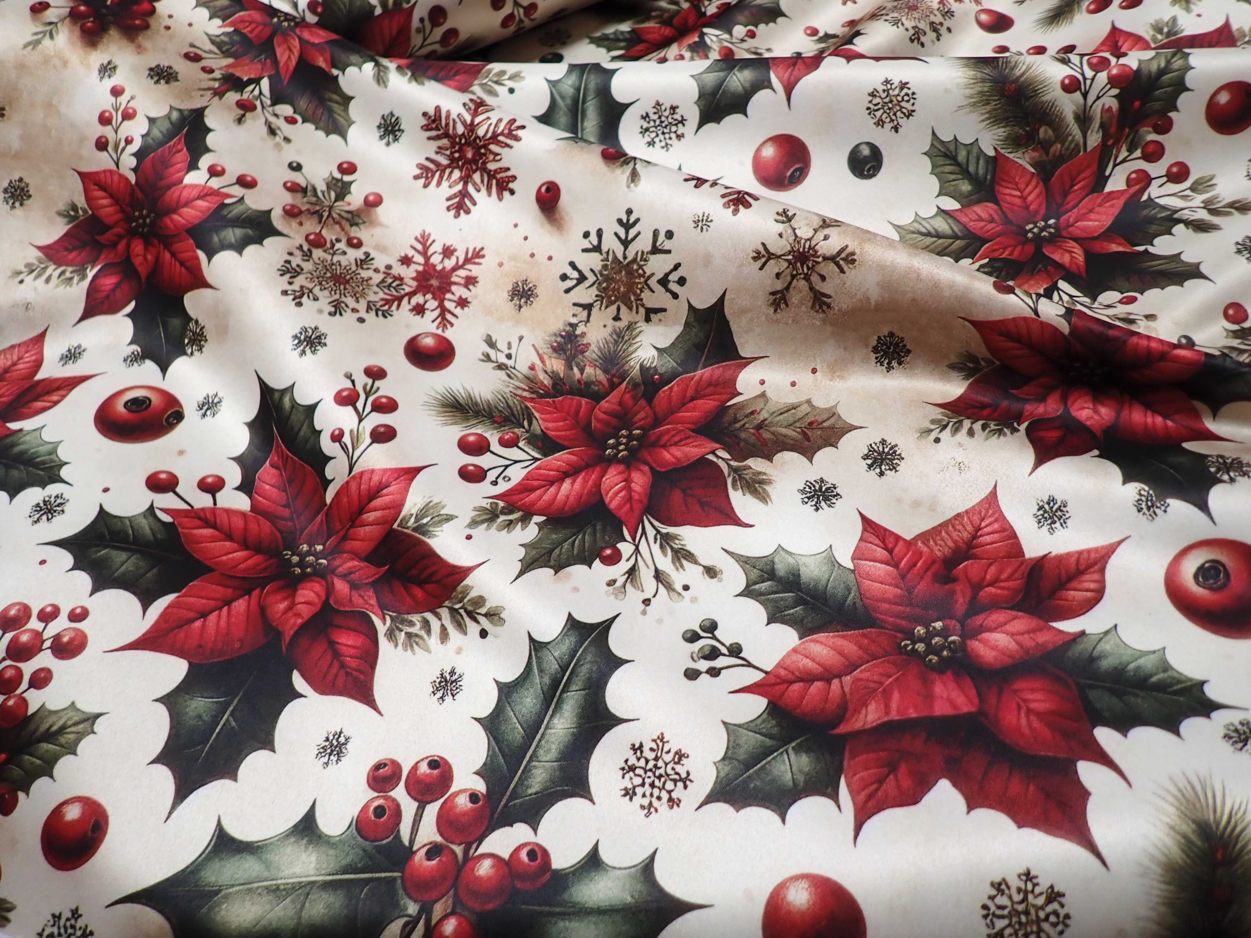 LÁTKA - VÁNOČNÍ - FOTOTISK - VÁNOČNÍ HVĚZDA