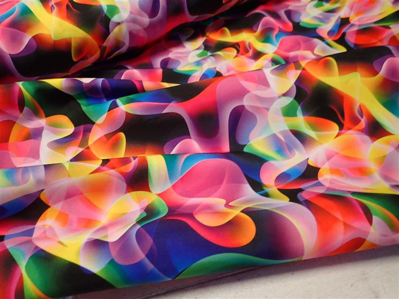 SOFTSHEL - ZIMNÍ - FOTOTISK - BAREVNÉ VLNY