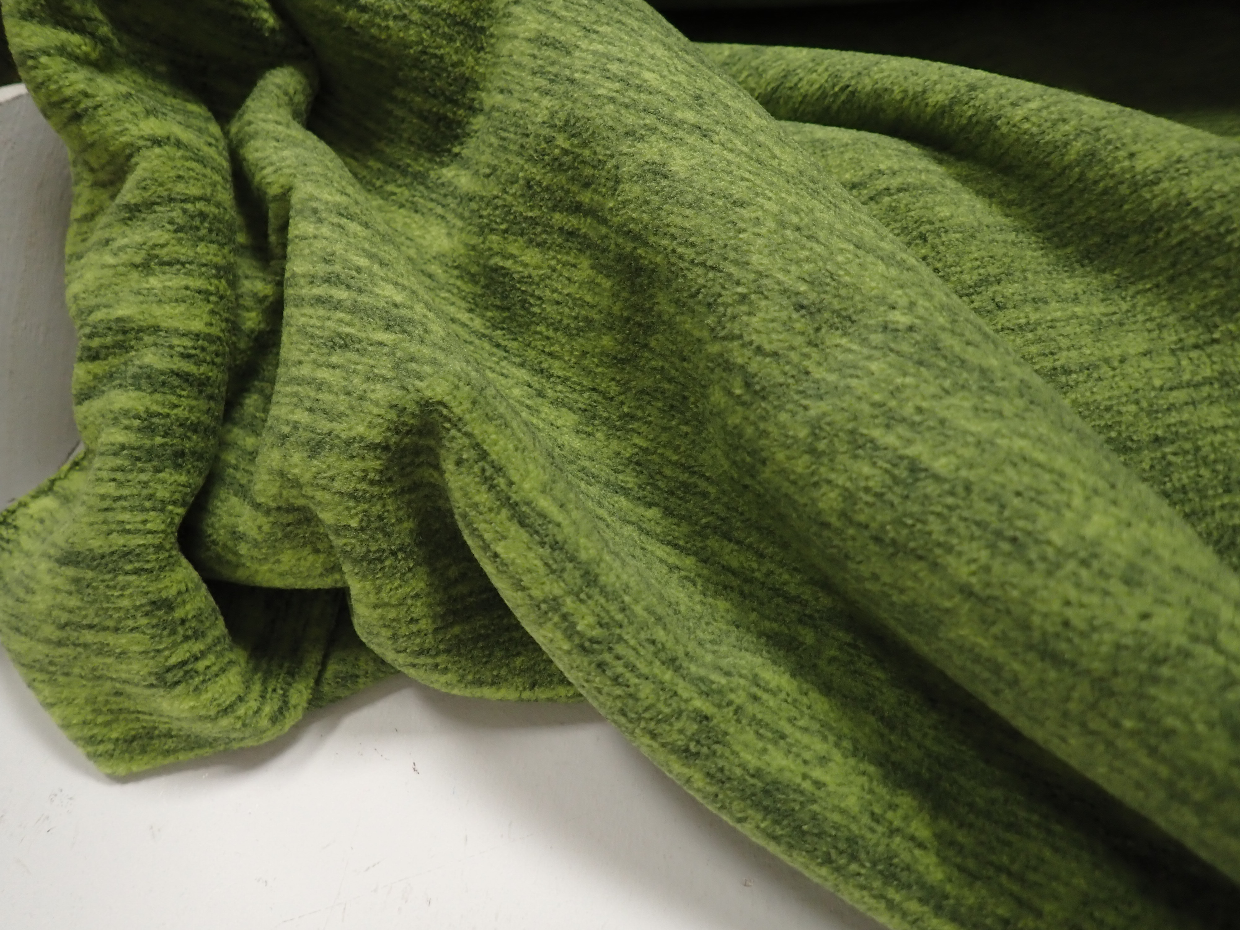 FLEECE - POLAR - ŽÍHANÝ - ZELENÝ