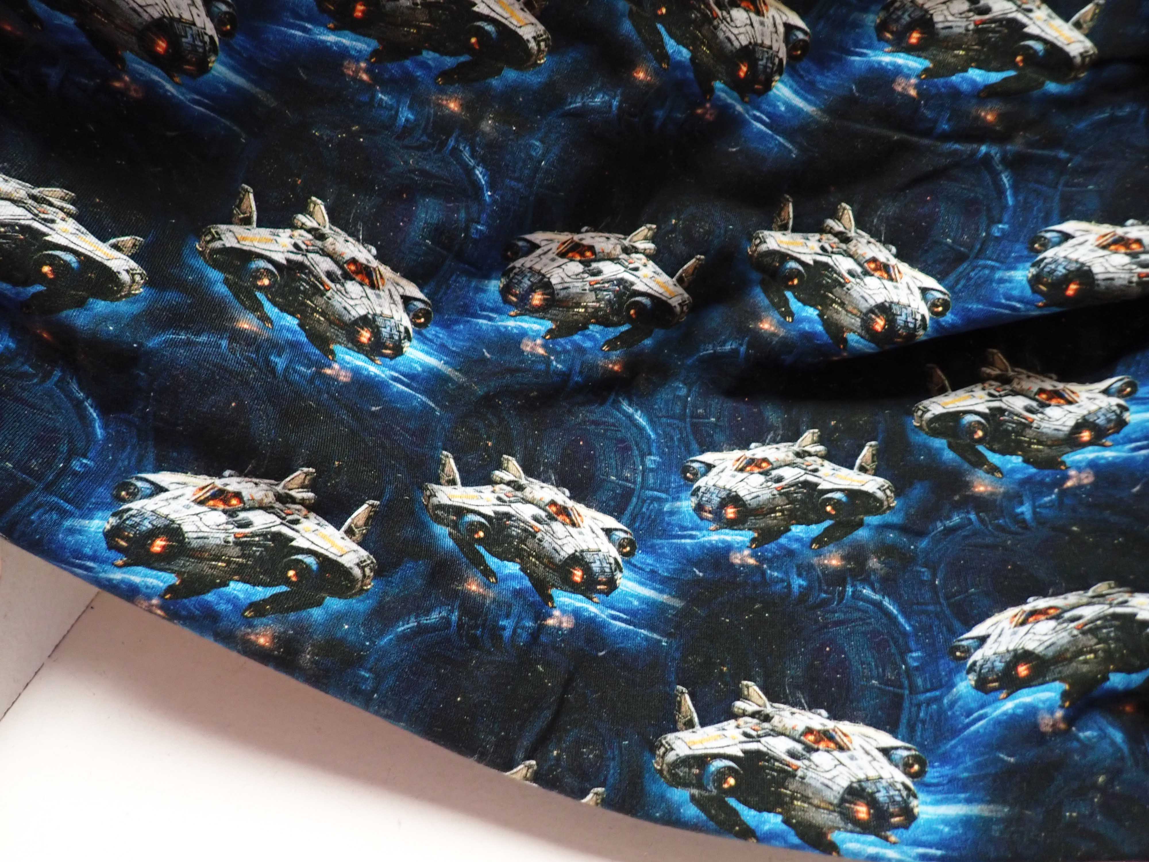 PLETENINA - JERSEY - FOTOTISK - VESMÍRNÁ LOĎ