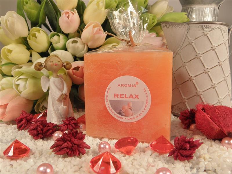 Relax - Kostka 75 - Vonná svíčka